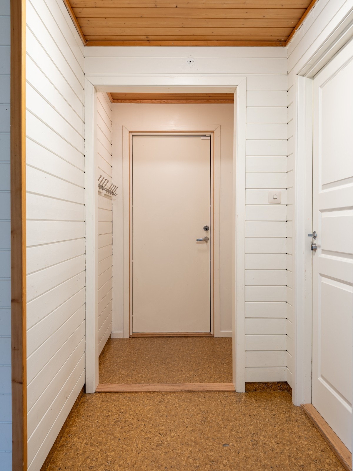 Vindfang med lysmalt panel. Galleribilde