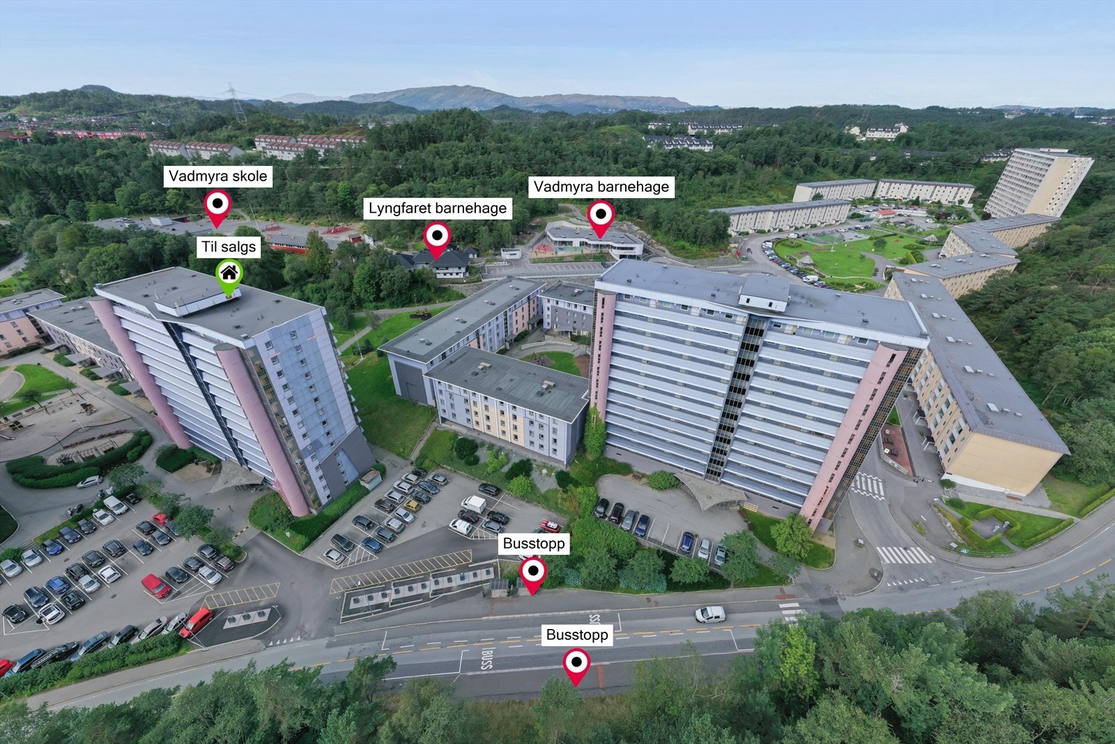 Område og beliggenhet. Galleribilde