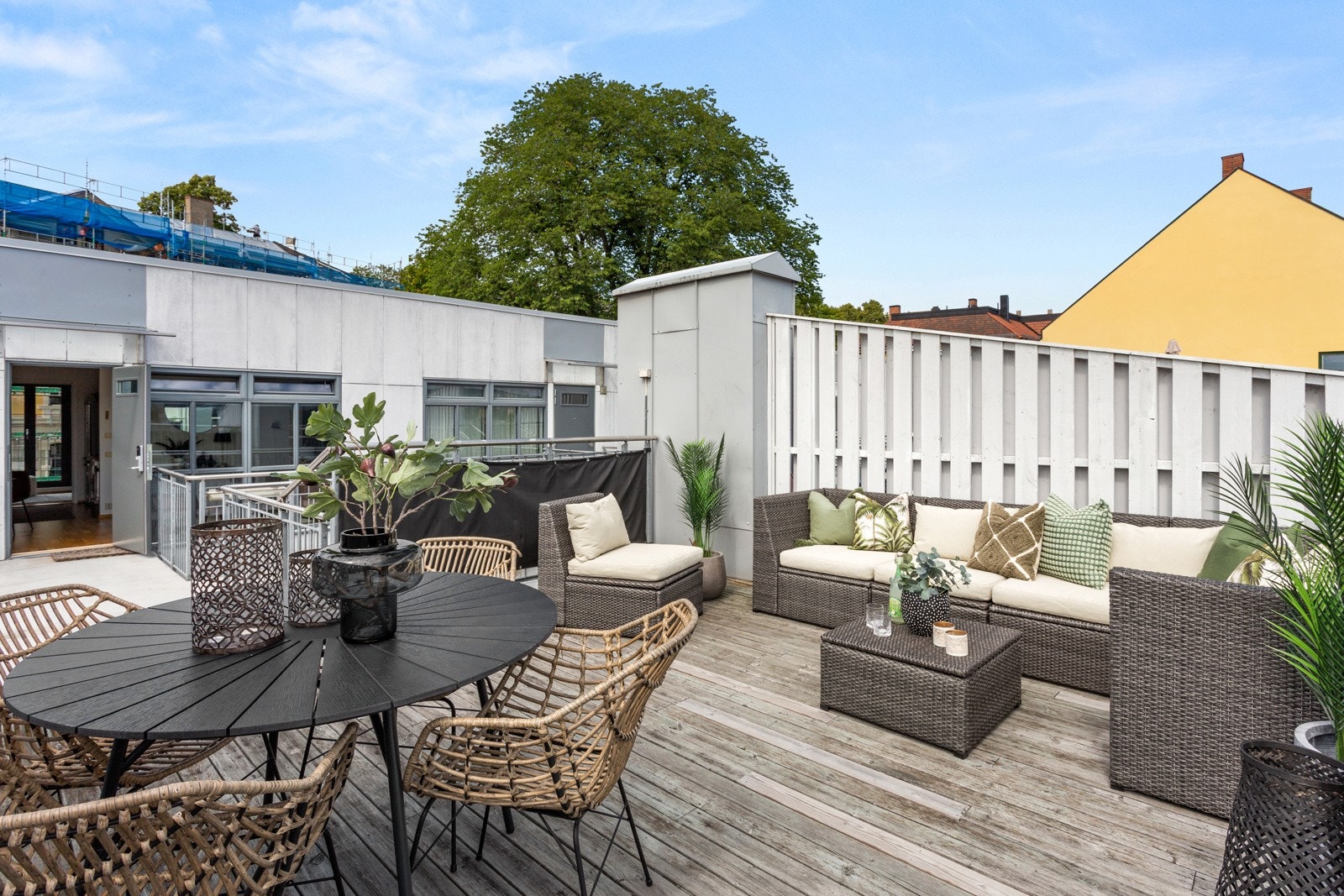 Grilling på takterrassen er tillatt. Galleribilde