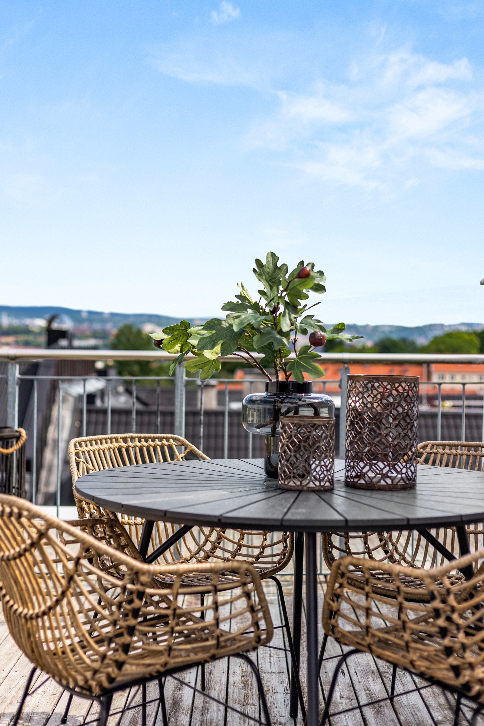 Mulighet for ulike soneinndelinger på takterrassen. Galleribilde