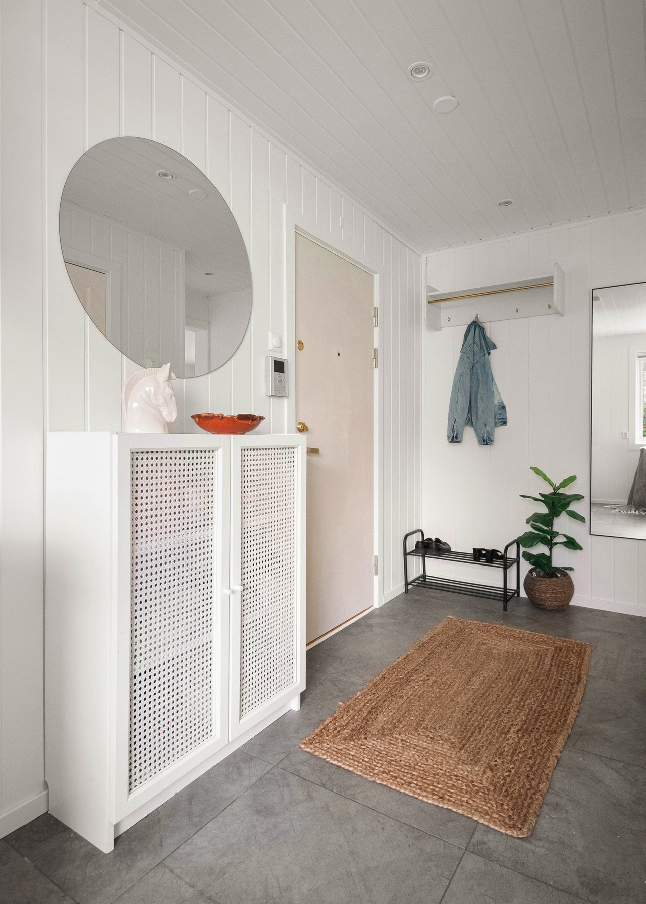 Entréen er både praktisk og innbydende. Galleribilde
