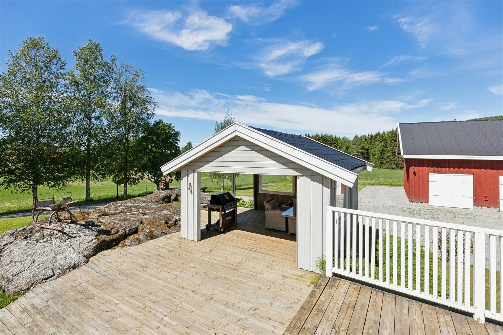 Overbygget del av terrassen Galleribilde