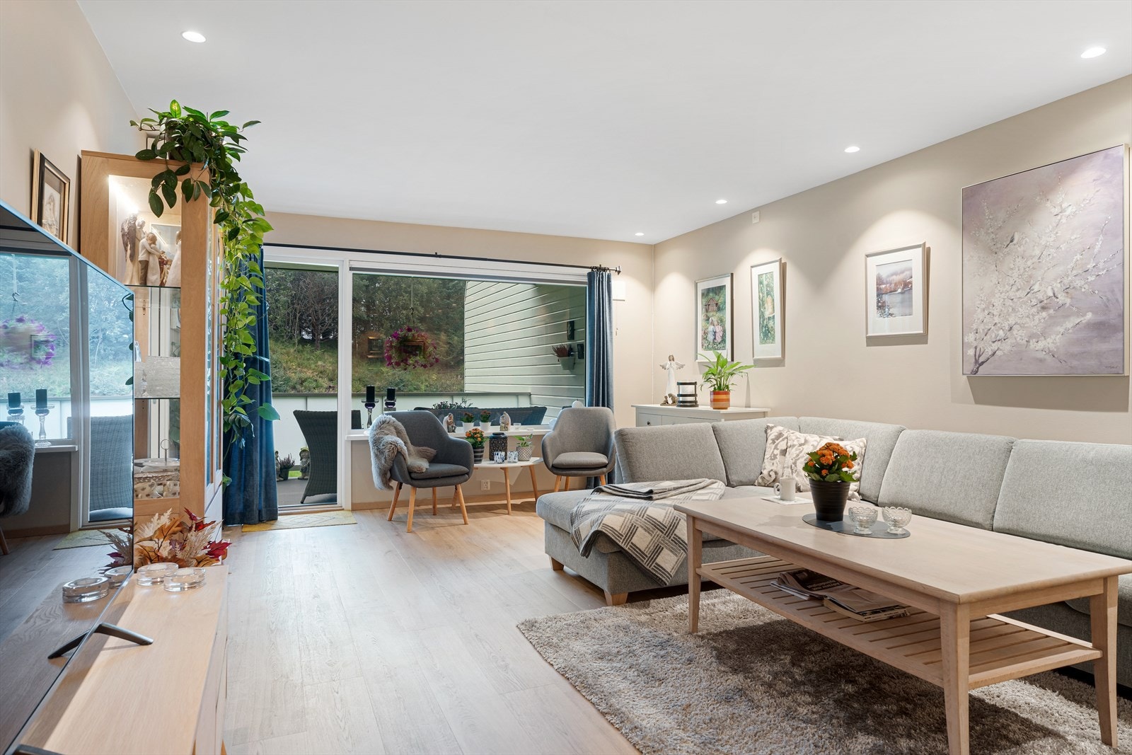 Delikat fargevalg på vegger Galleribilde