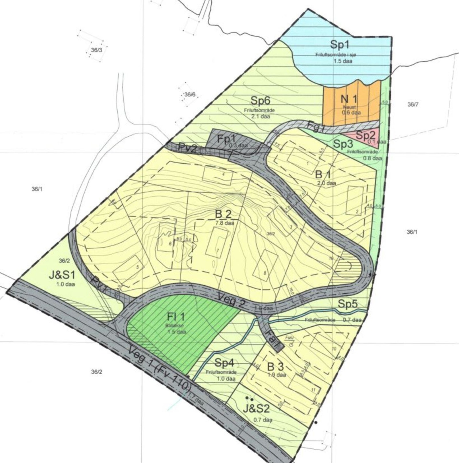 Reguleringsplankart. Galleribilde