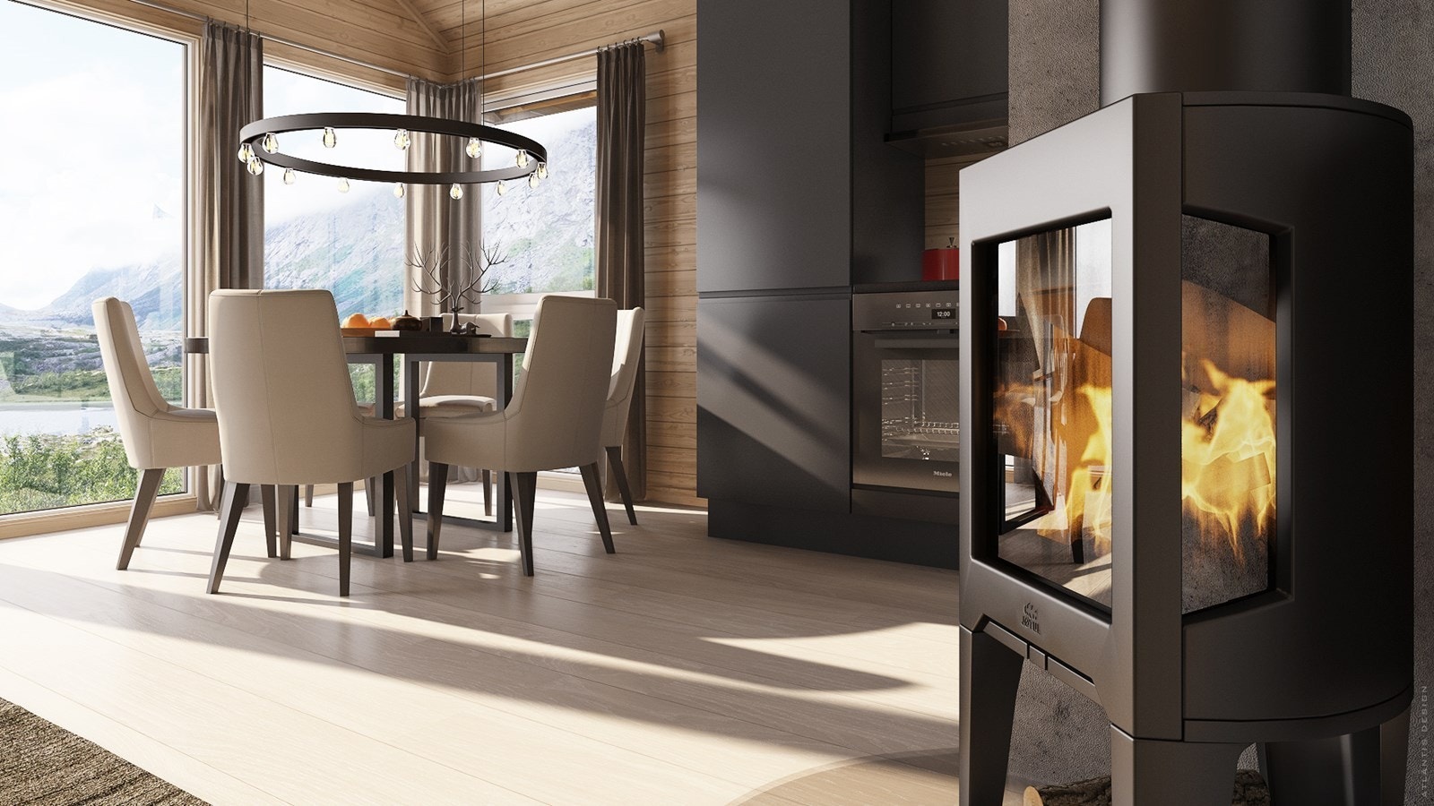 Illustrasjon interiør Galleribilde