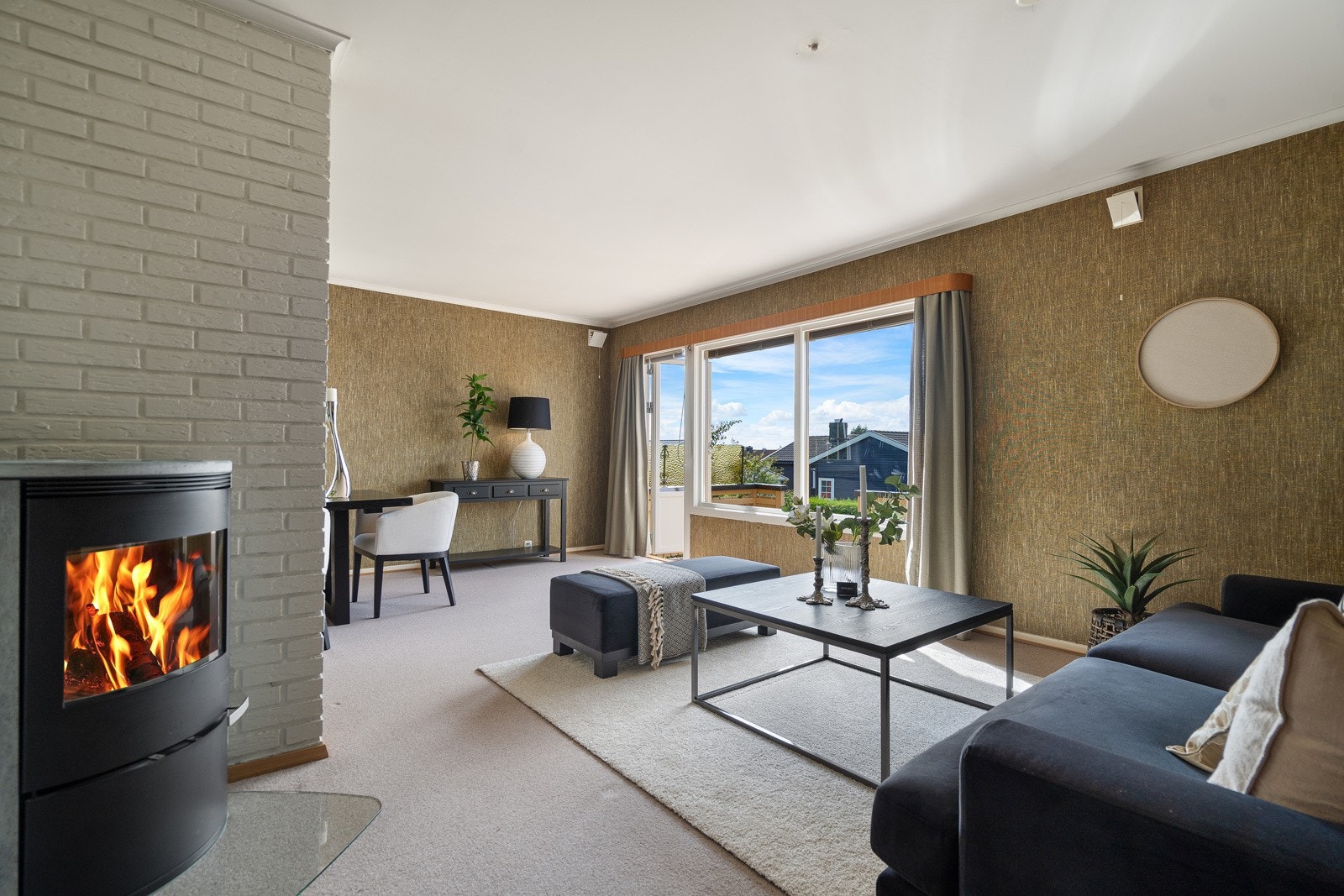 Lys, hyggelig og lun stue Galleribilde