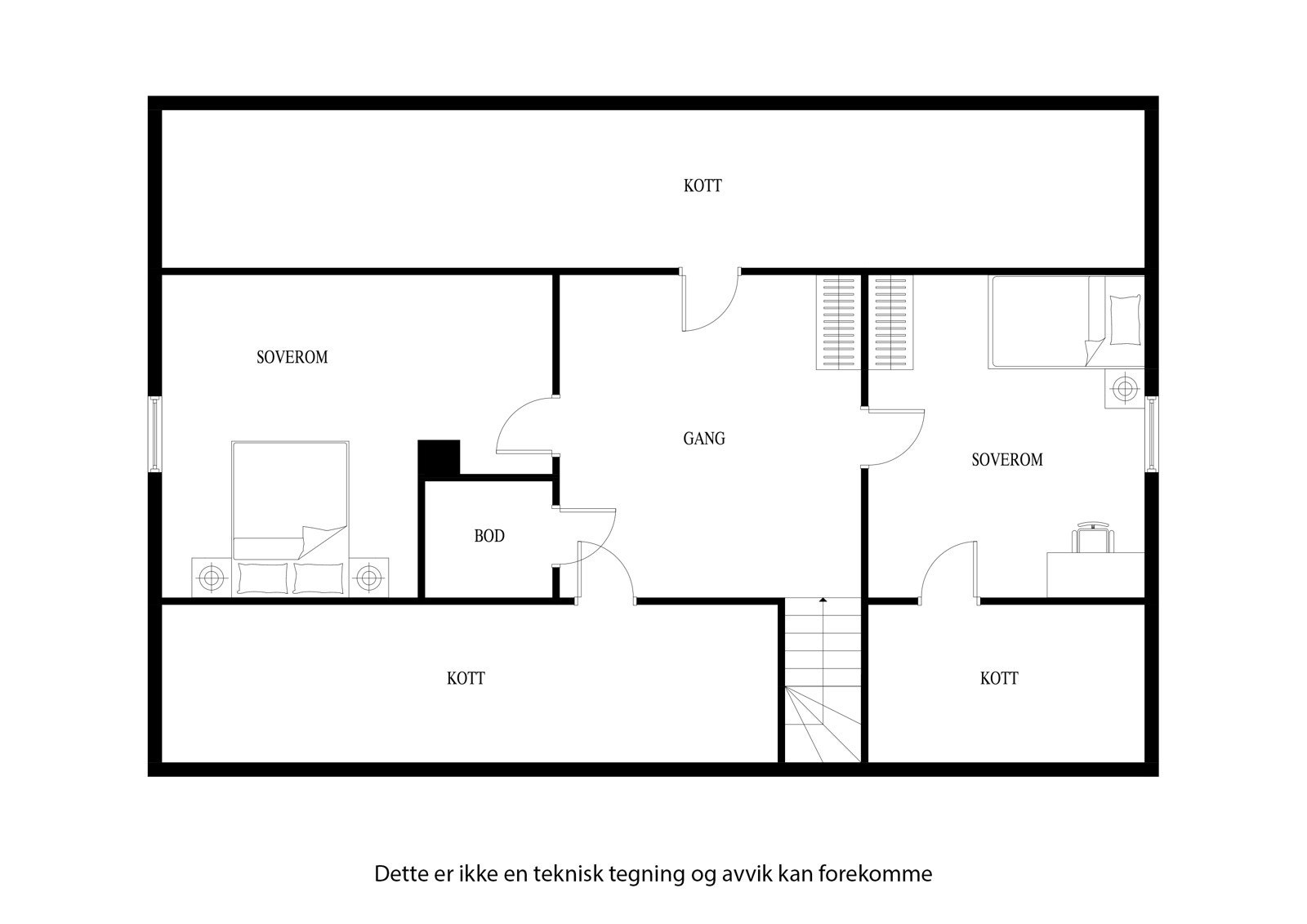 Plantegning 2. etasje Galleribilde