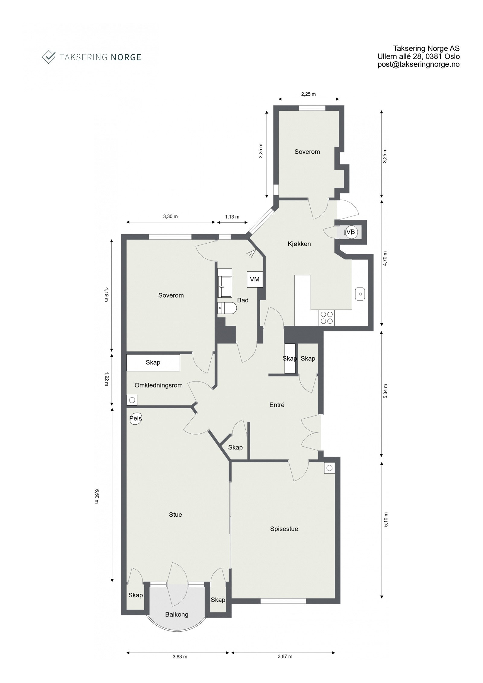 Planskisse. Galleribilde