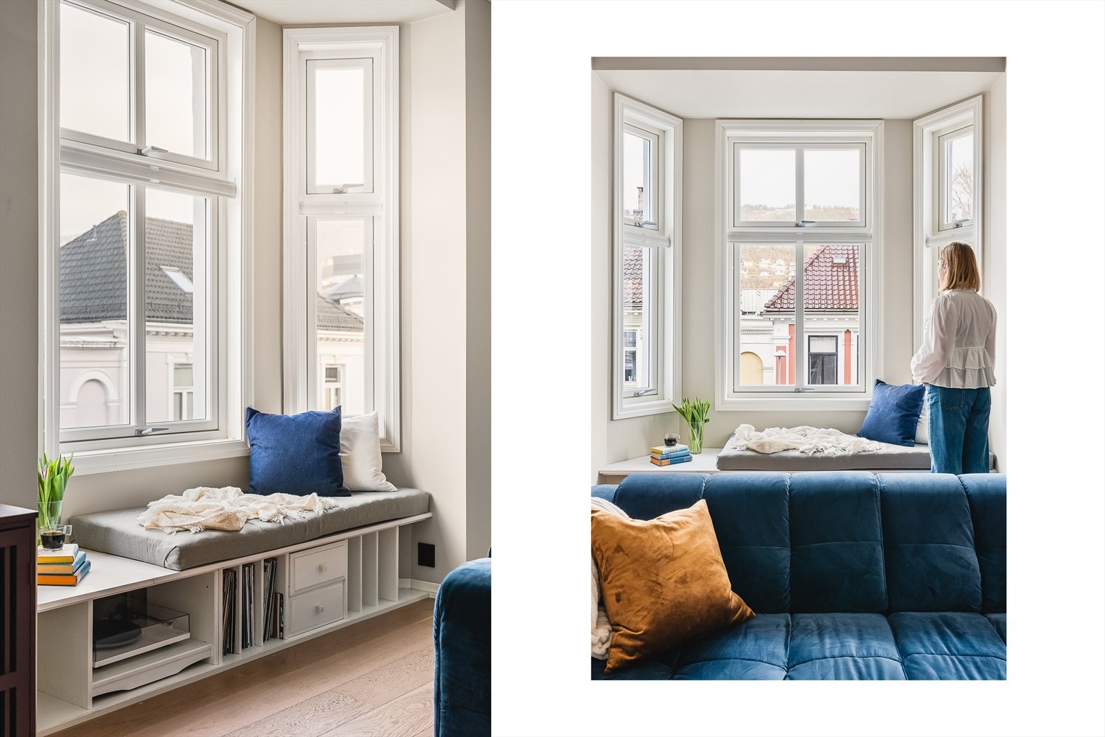 Lekker leilighet med den alltid så populære karnappen hvor man kan nyte uhindret utsikt mot både Fløien og Ulriken. Galleribilde