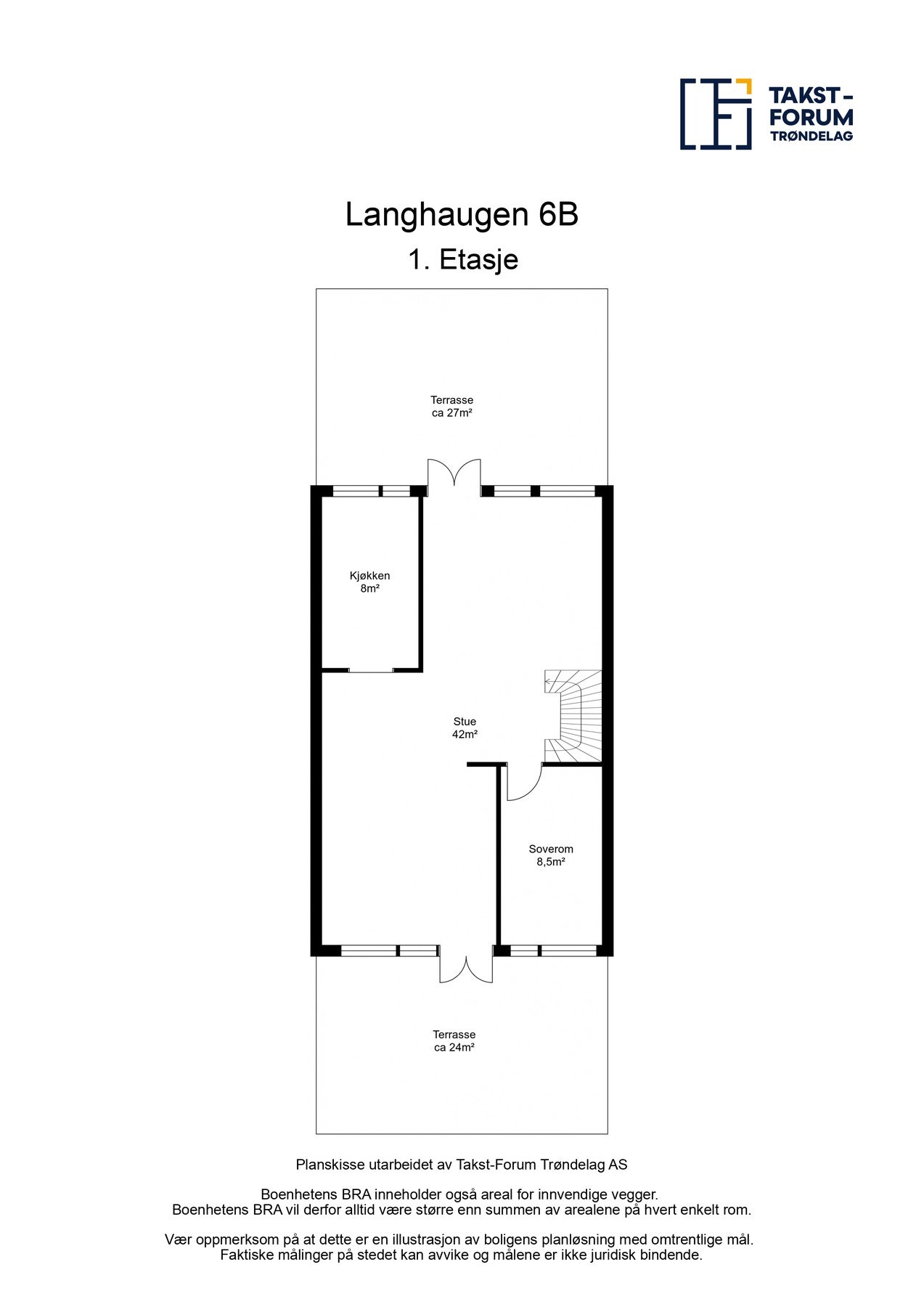 Boligen har en praktisk planløsning med store oppholdsrom. Galleribilde