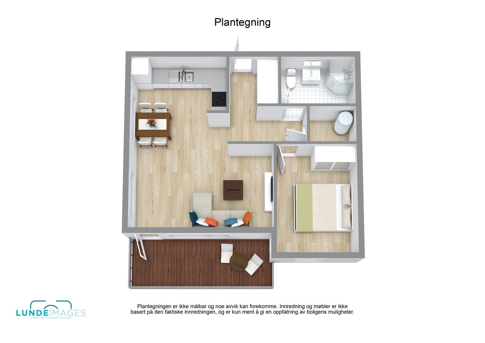 Plantegning 3D - ikke målbar Galleribilde