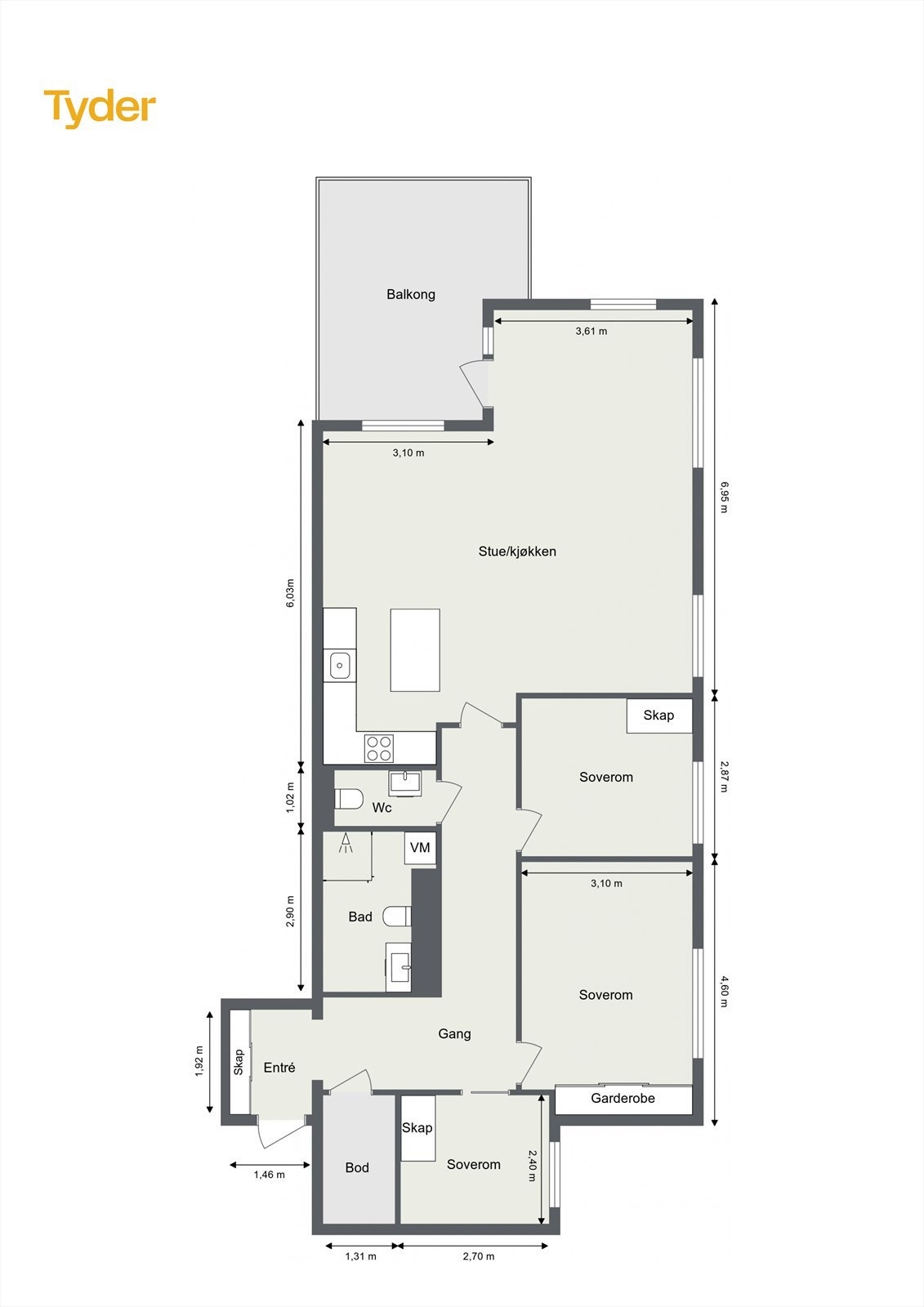 Plantegning Galleribilde