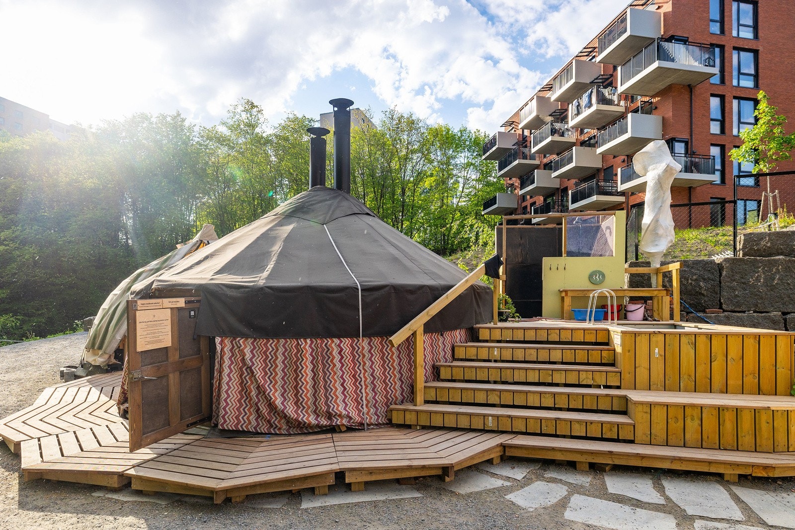 "Jurten" badstue på Kroloftet. Galleribilde