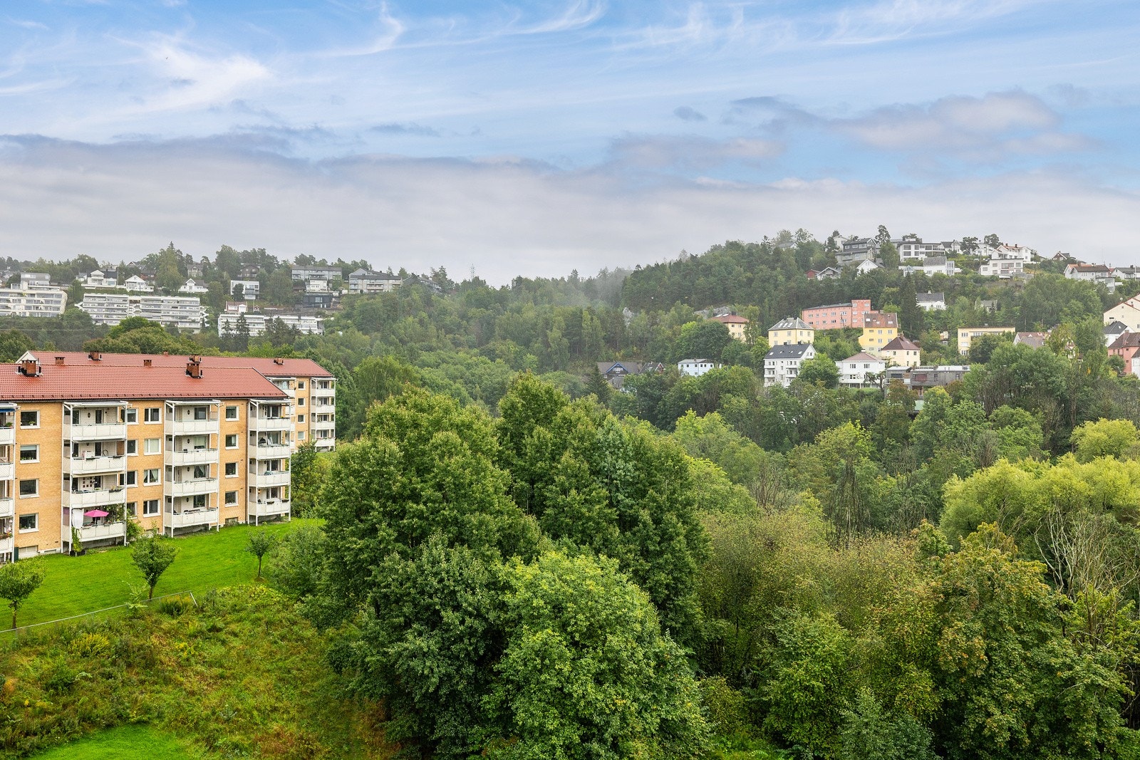 Nydelig utsikt fra balkongen. Galleribilde