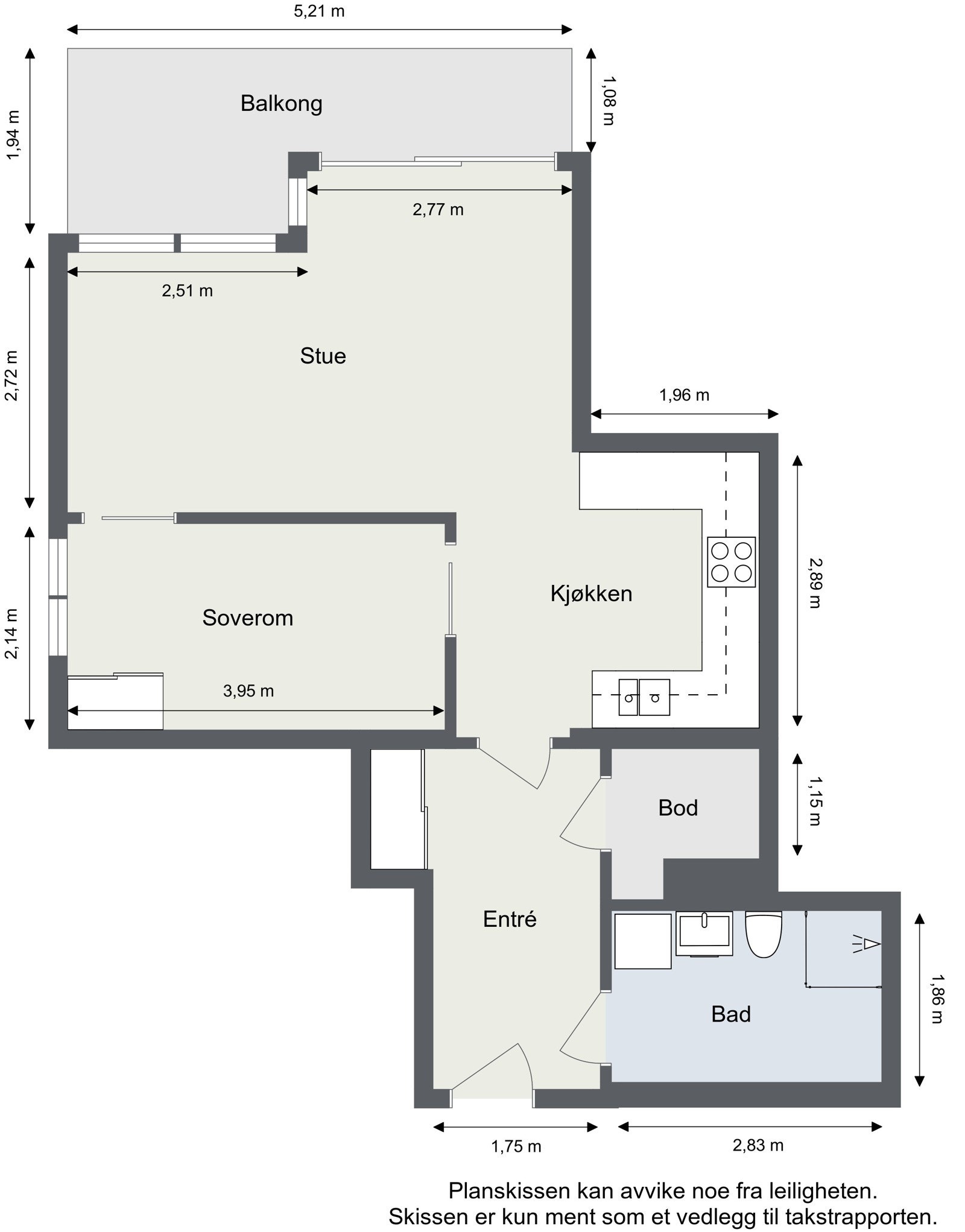La oss starte med plantegningen så du får orientert deg. Galleribilde