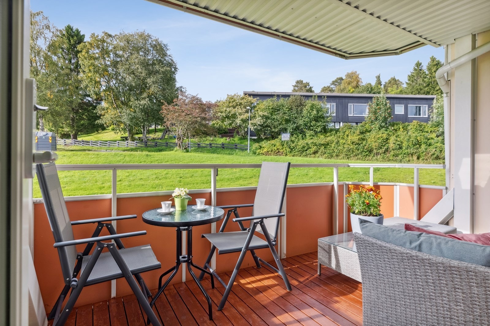 Balkong er ca 7,6 m². Galleribilde