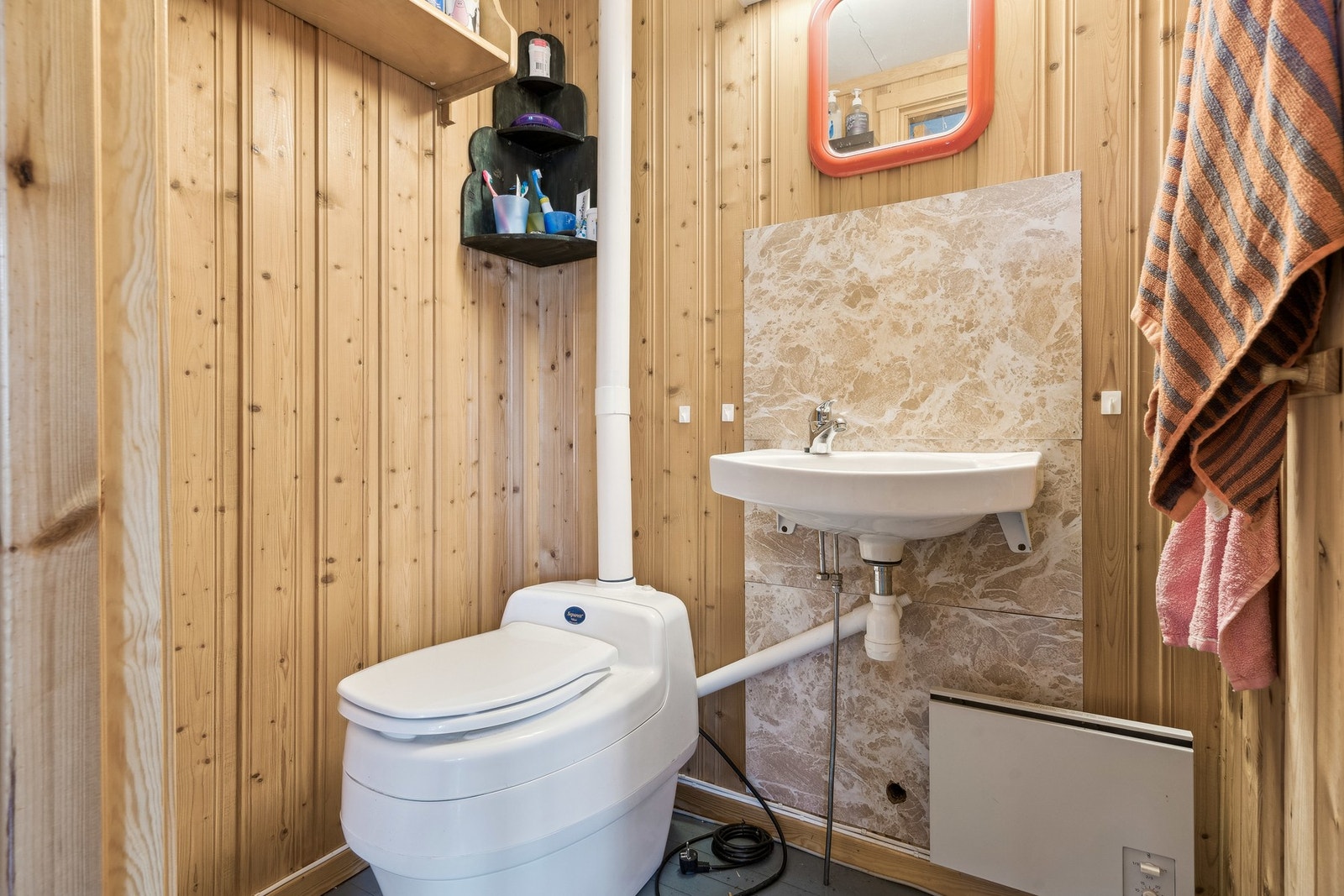 Separett. Vann er normalt tatt fra bekken like ved Galleribilde