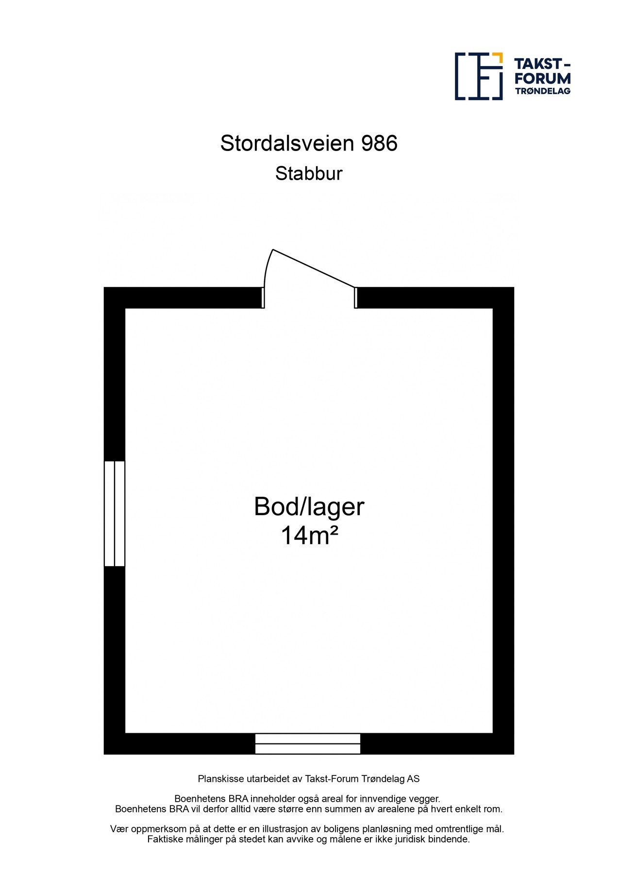 Planskisse stabbur Galleribilde