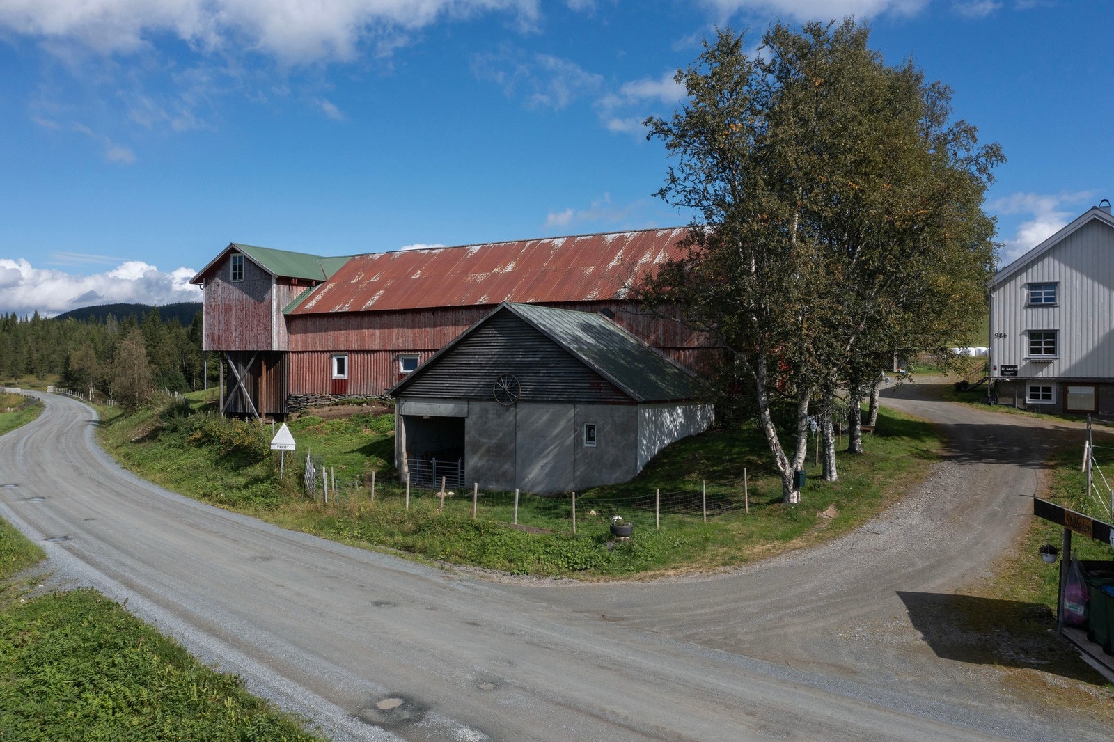 Dronefoto oppkjørsel Galleribilde