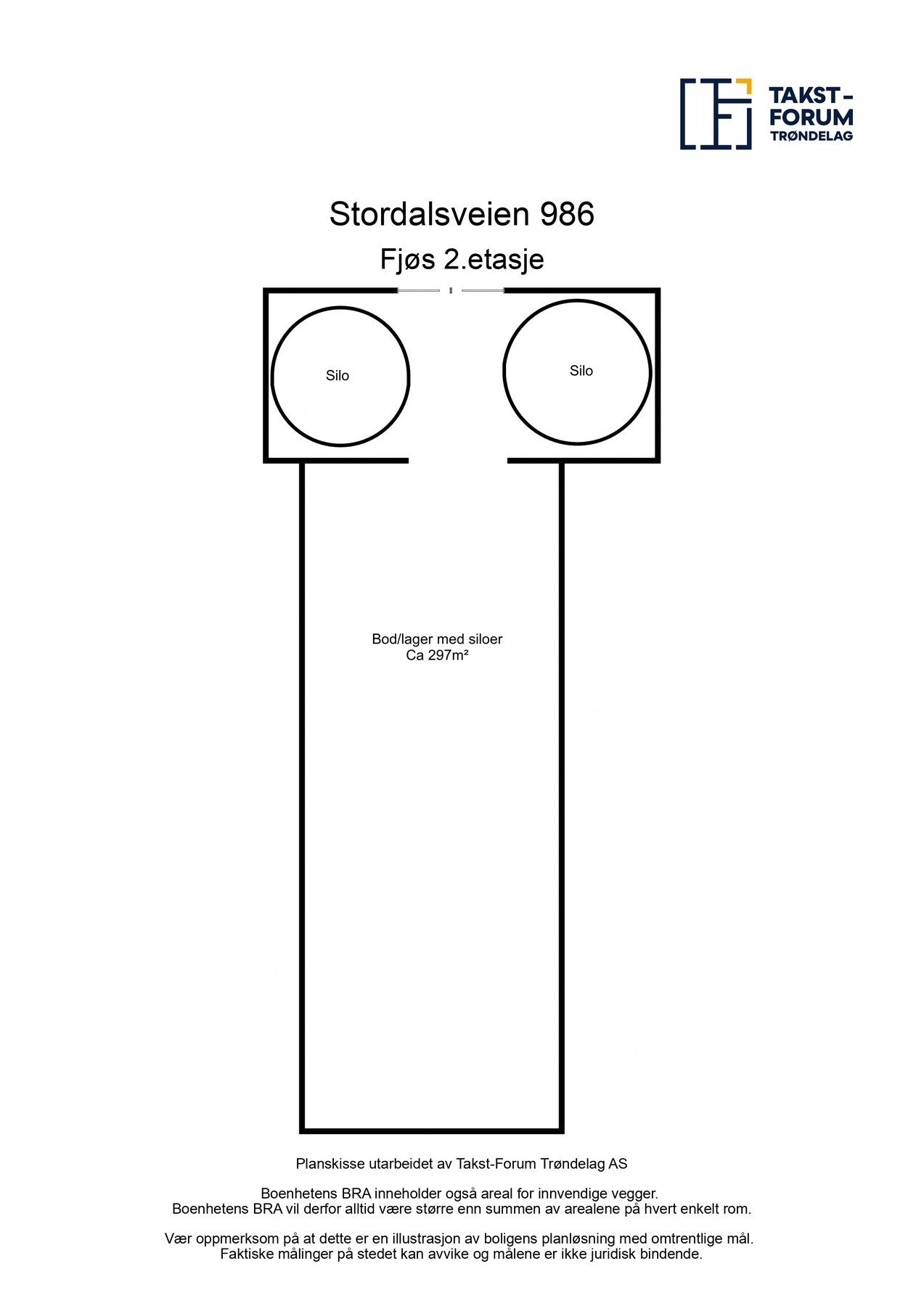 Planskisse Låve Galleribilde