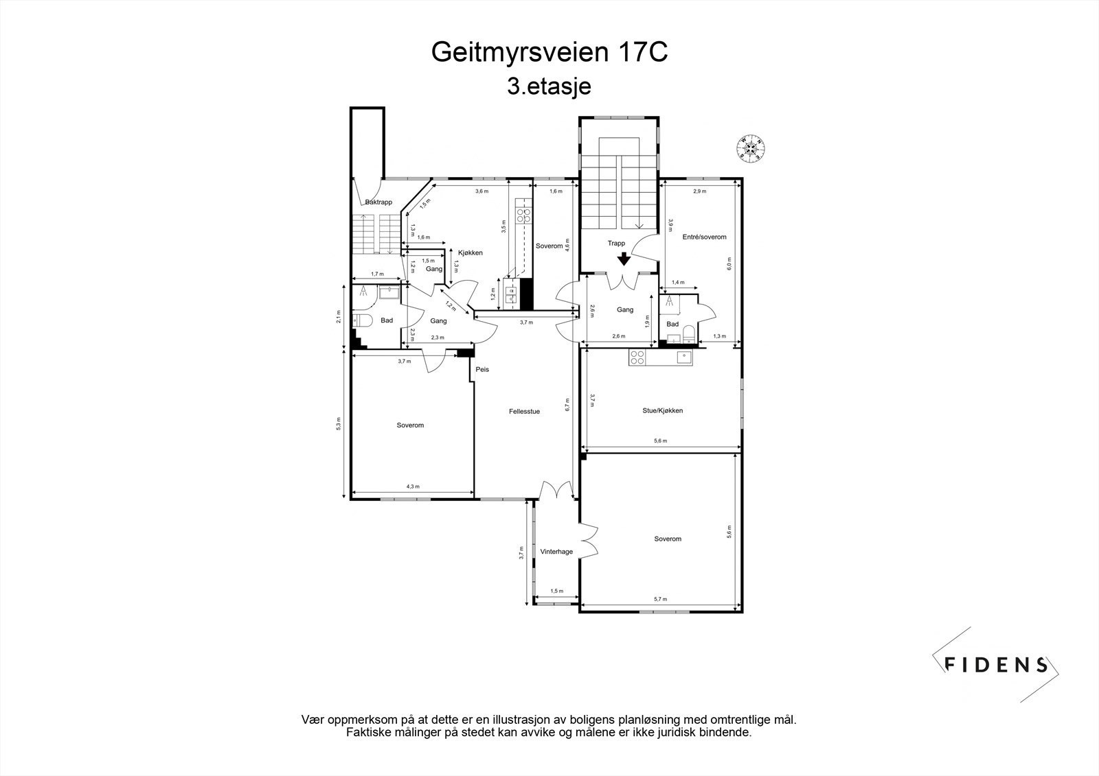 Plantegning Galleribilde