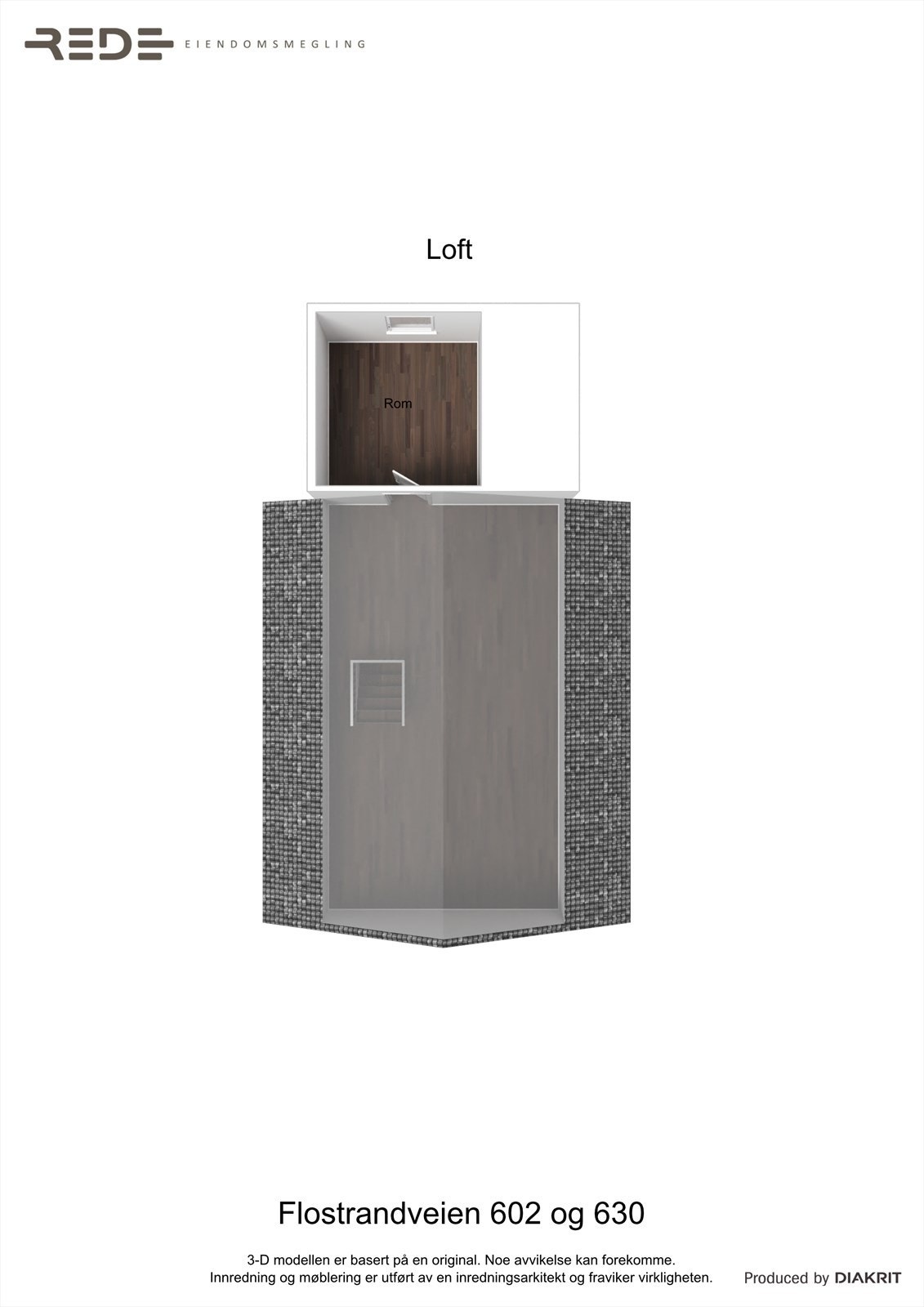 Planskisse loft Flostrandveien 602 Galleribilde