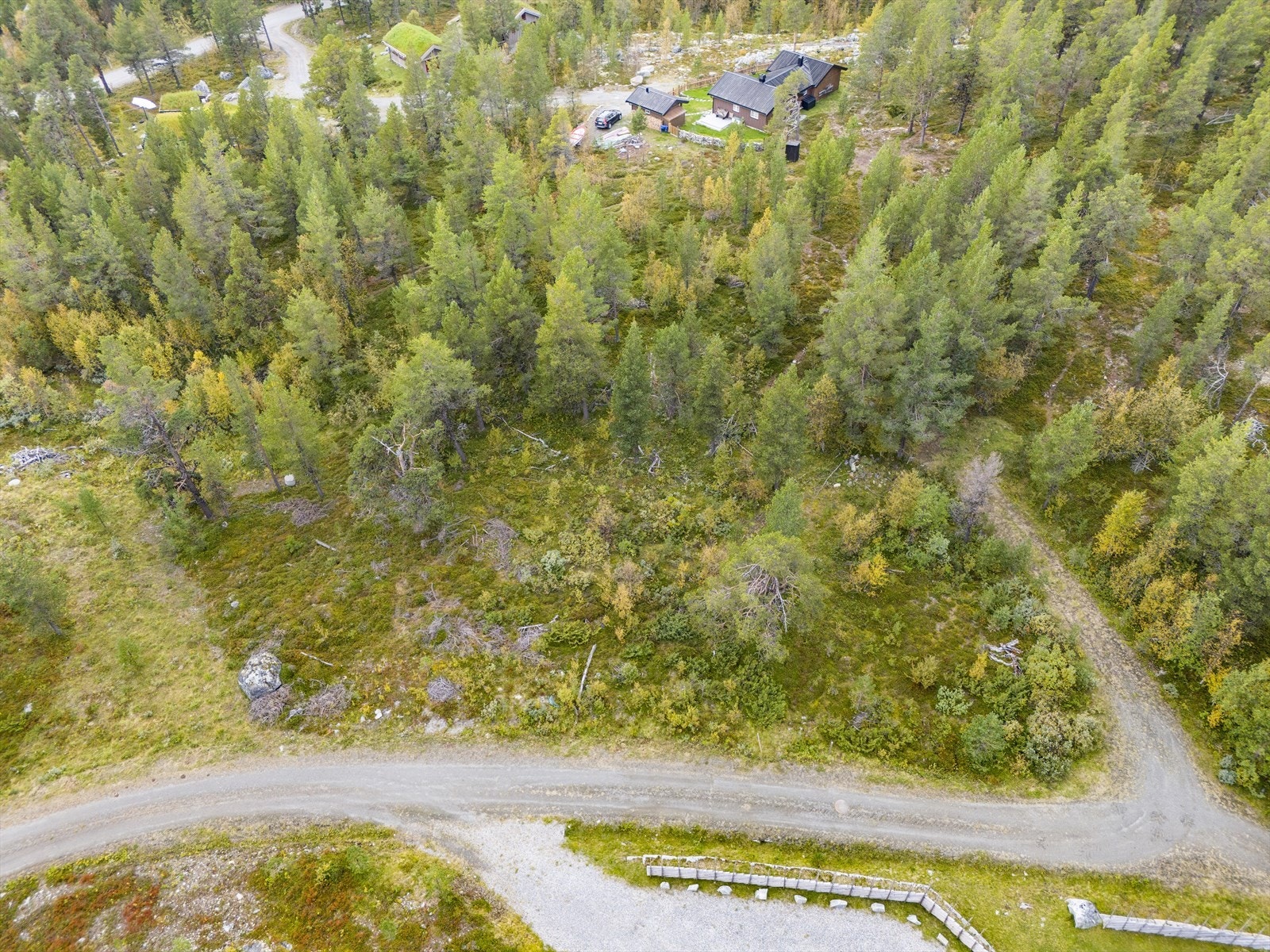 Det er også fremlagt vann og avløp til tomtegrense. Galleribilde