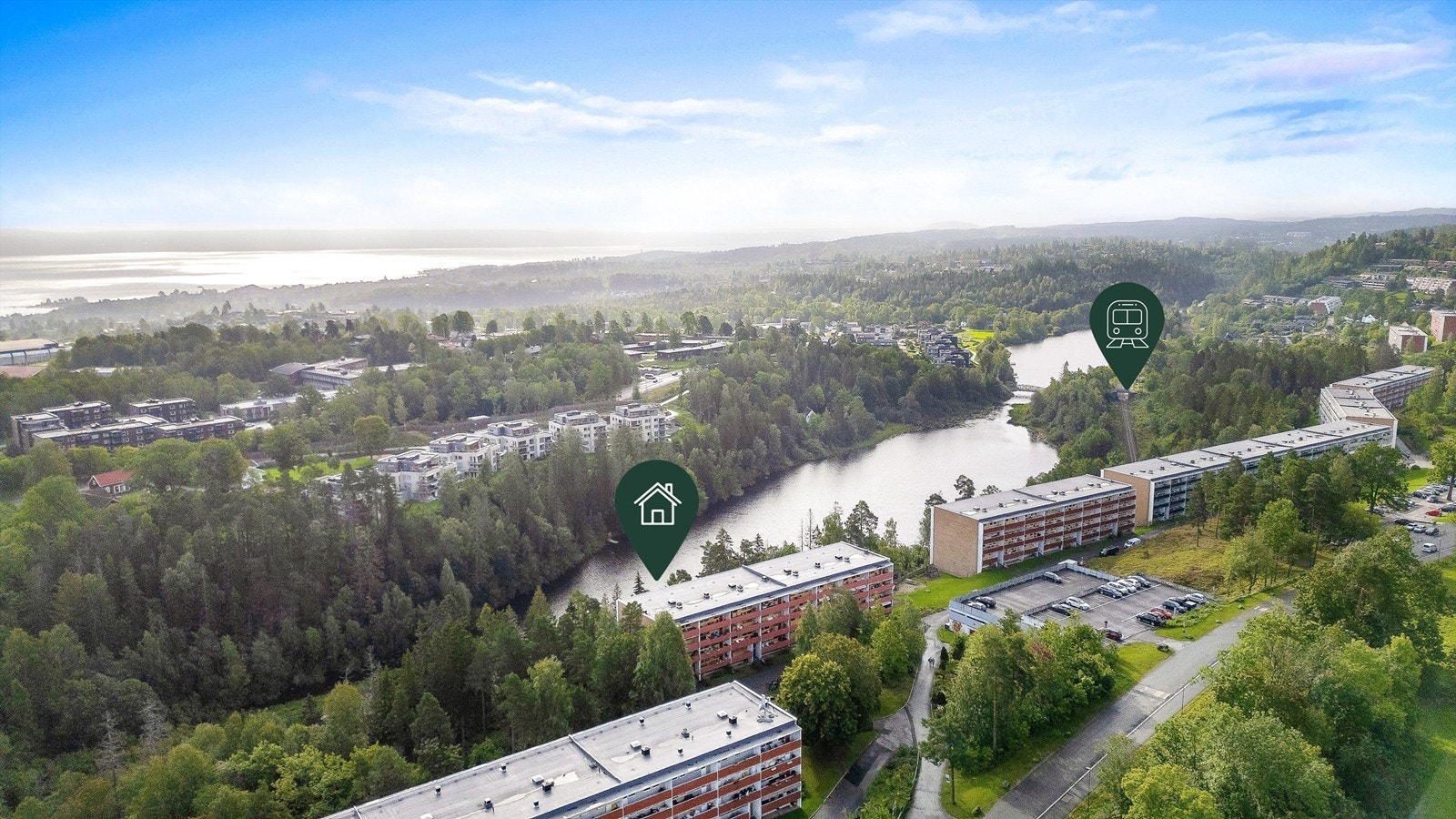 Leiligheten ligger i et godt område på Borgen med gangavstand til Asker sentrum, matbutikker, skoler, barnehager og marka. Galleribilde