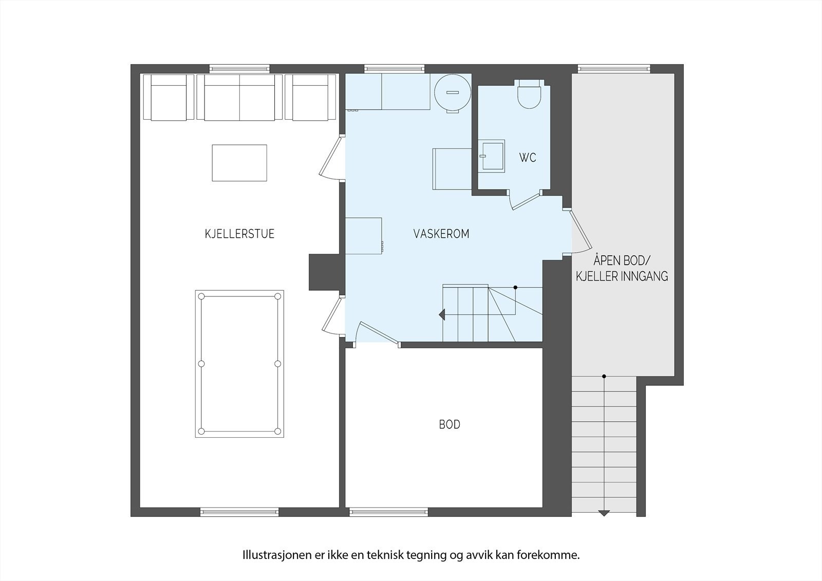 Plantegning Solasveien 19A etgK 2D Galleribilde