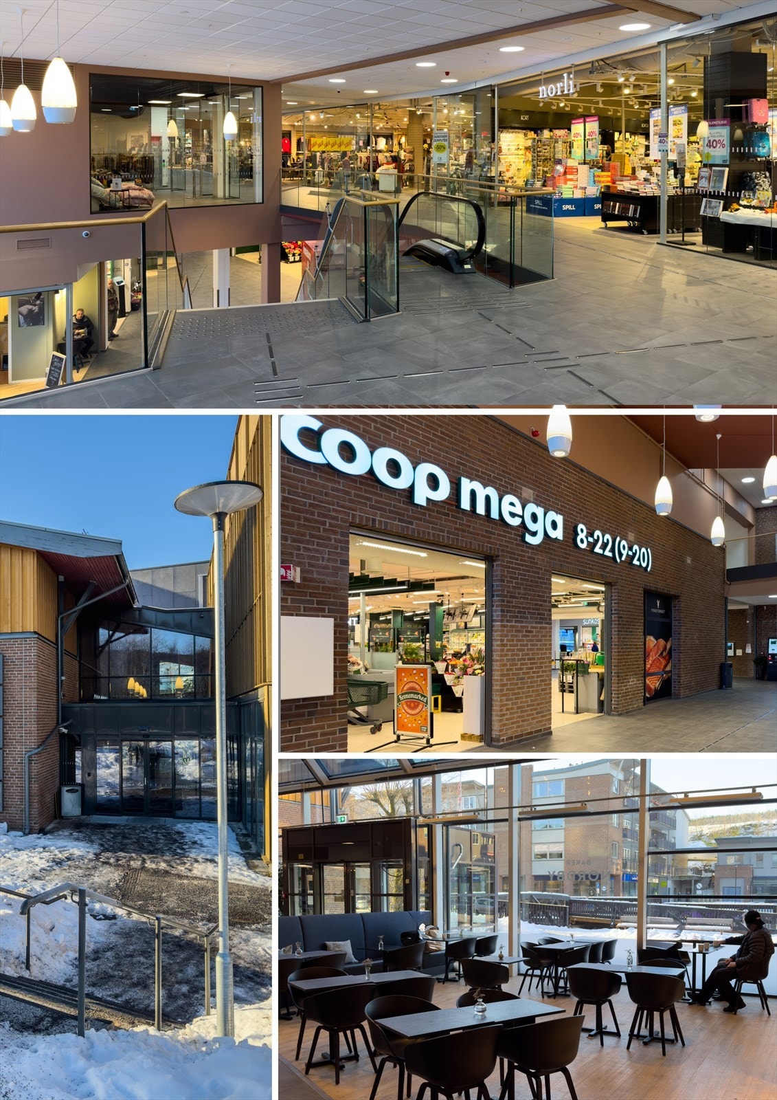 Nærmeste matbutikk finner du ved Meny på Åneby eller ved Kiwi Tøyenhøgda. Ønsker man flere butikker er det en kort kjøretur inn til Mosenteret. Galleribilde