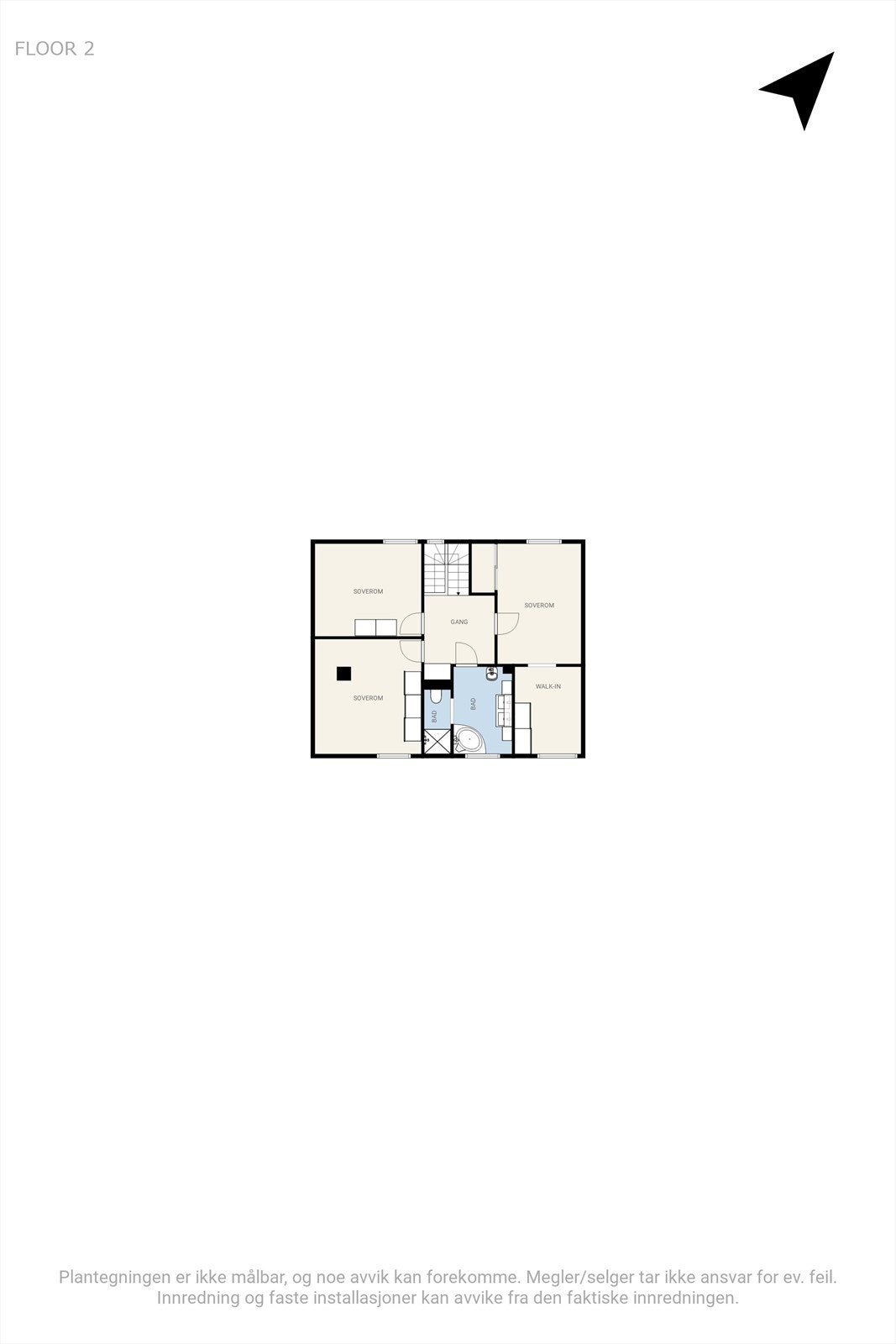 Plantegning 2.etasje. Galleribilde