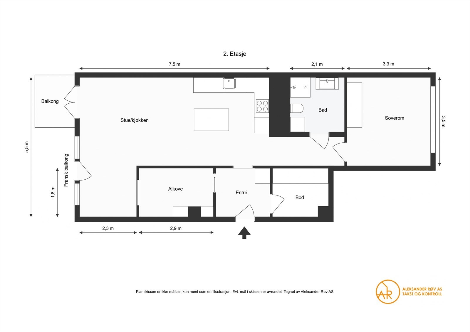 Plantegning - ikke målbar Galleribilde