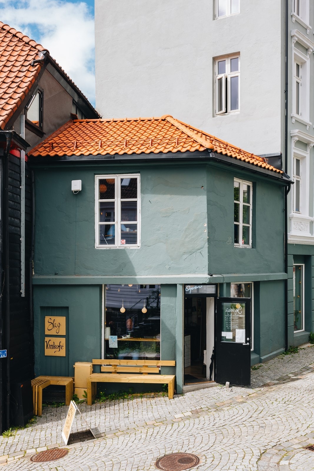 Kort vei til koselige kafeér og hyggelige samlingspunkt. Galleribilde