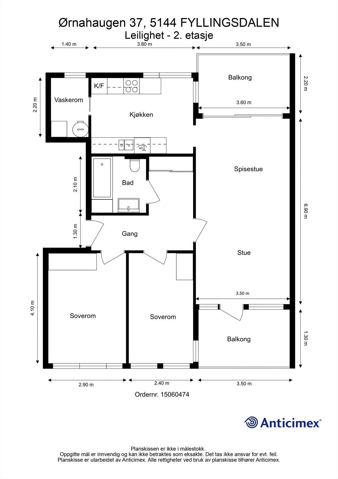 - Plantegning 3.etg - Galleribilde