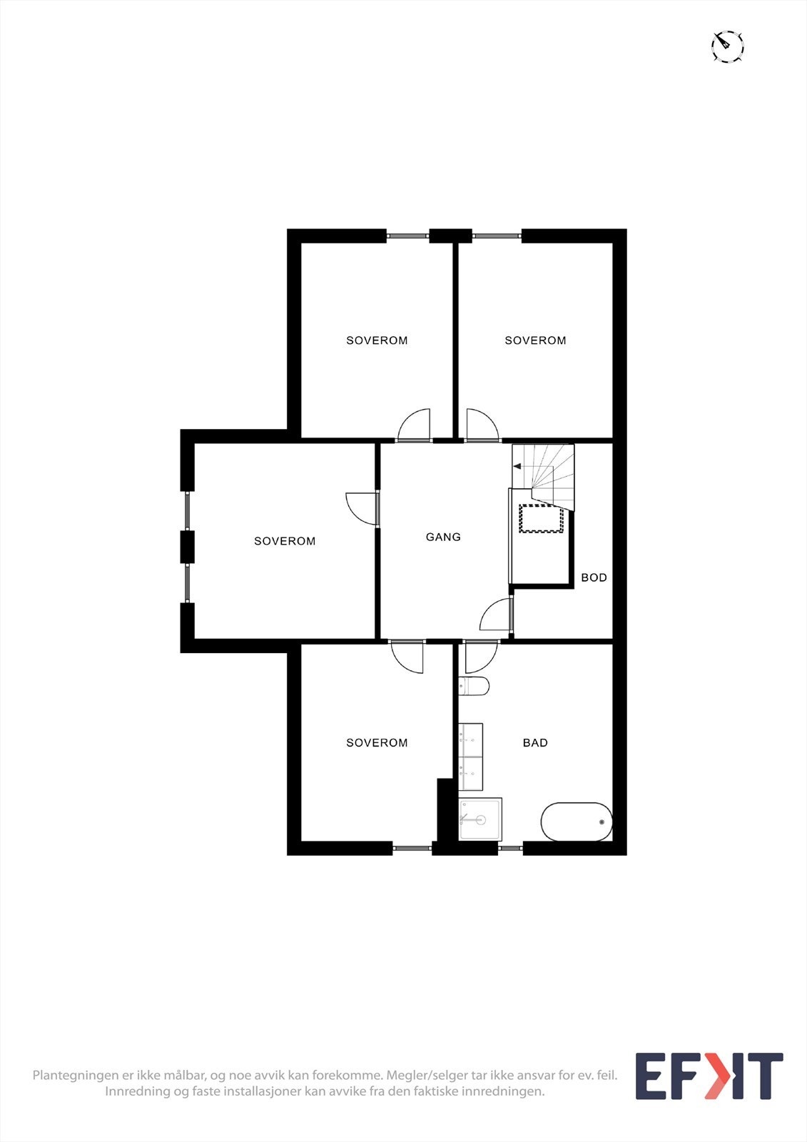 Plantegning 2. etasje Galleribilde