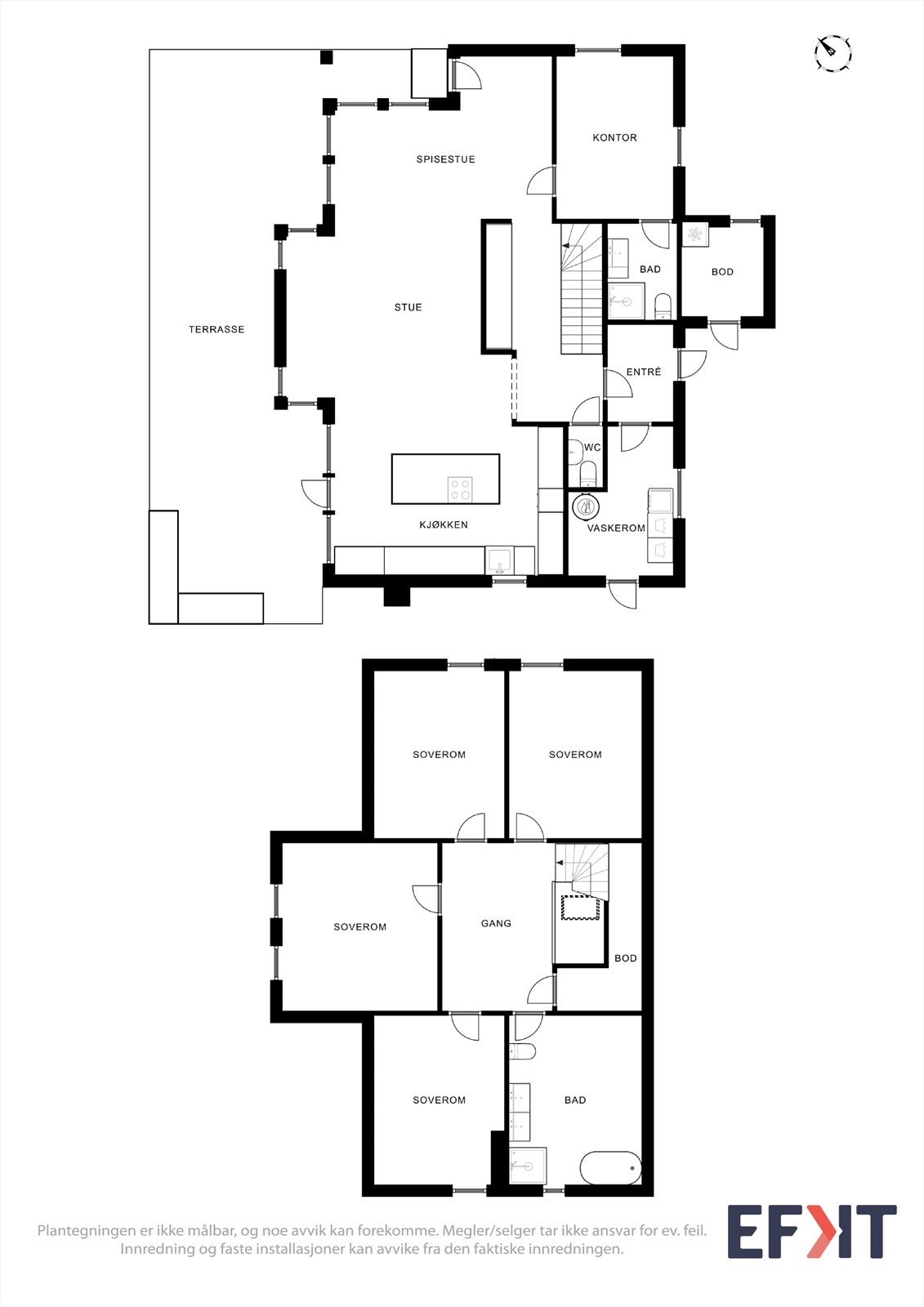 Samlet plantegning Galleribilde