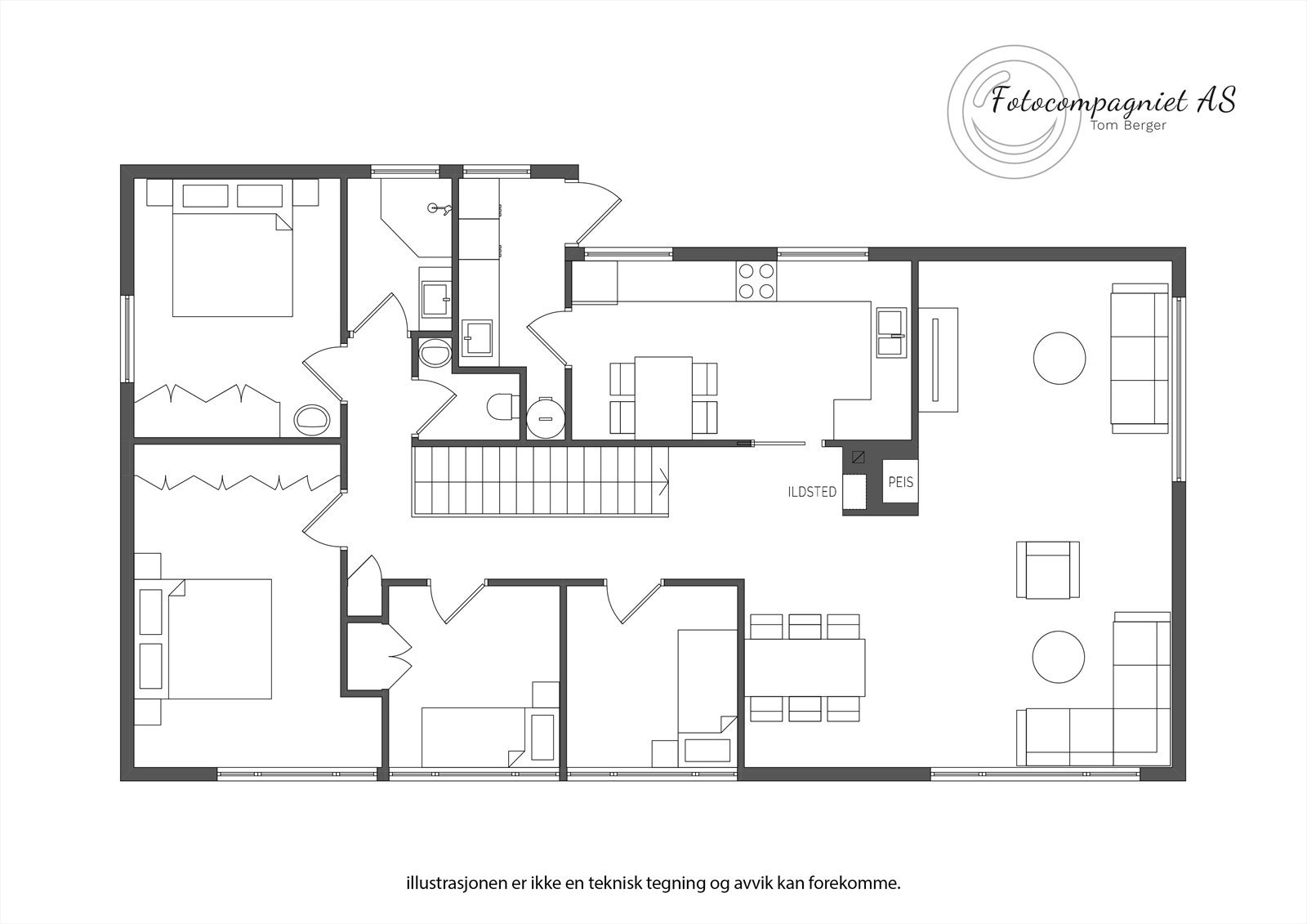 Plantegning 2.etasje Galleribilde