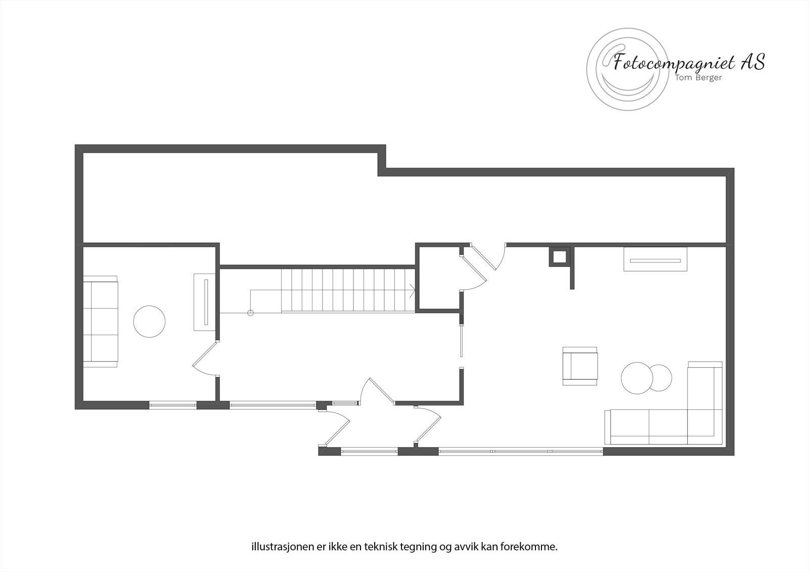 Plantegning 1.etasje Galleribilde