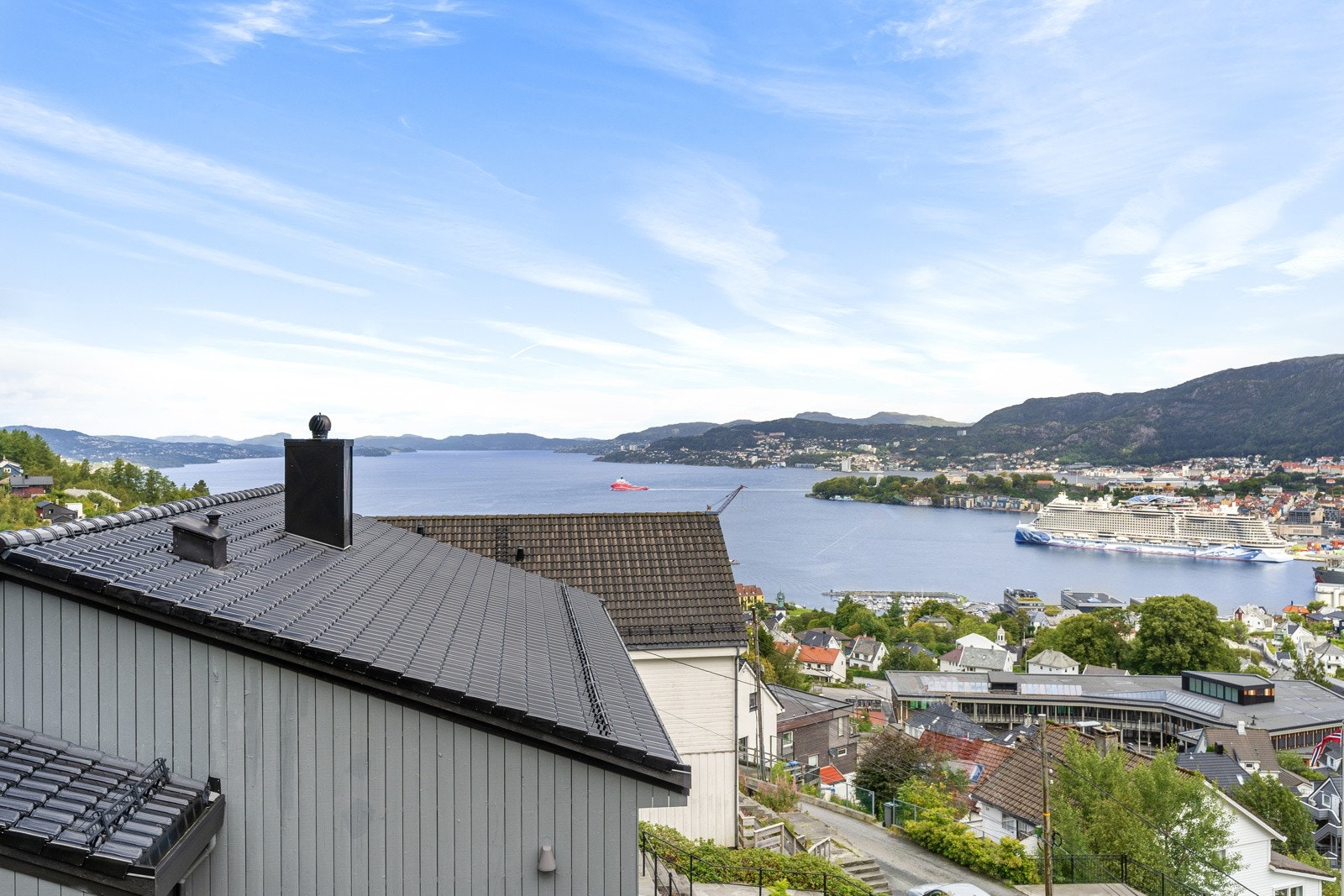 Her får du en fantastisk utsikt over innseilingen. Galleribilde