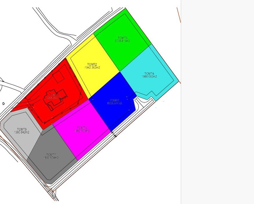 Det er tomt 3, 4 og 5 som selges. Galleribilde