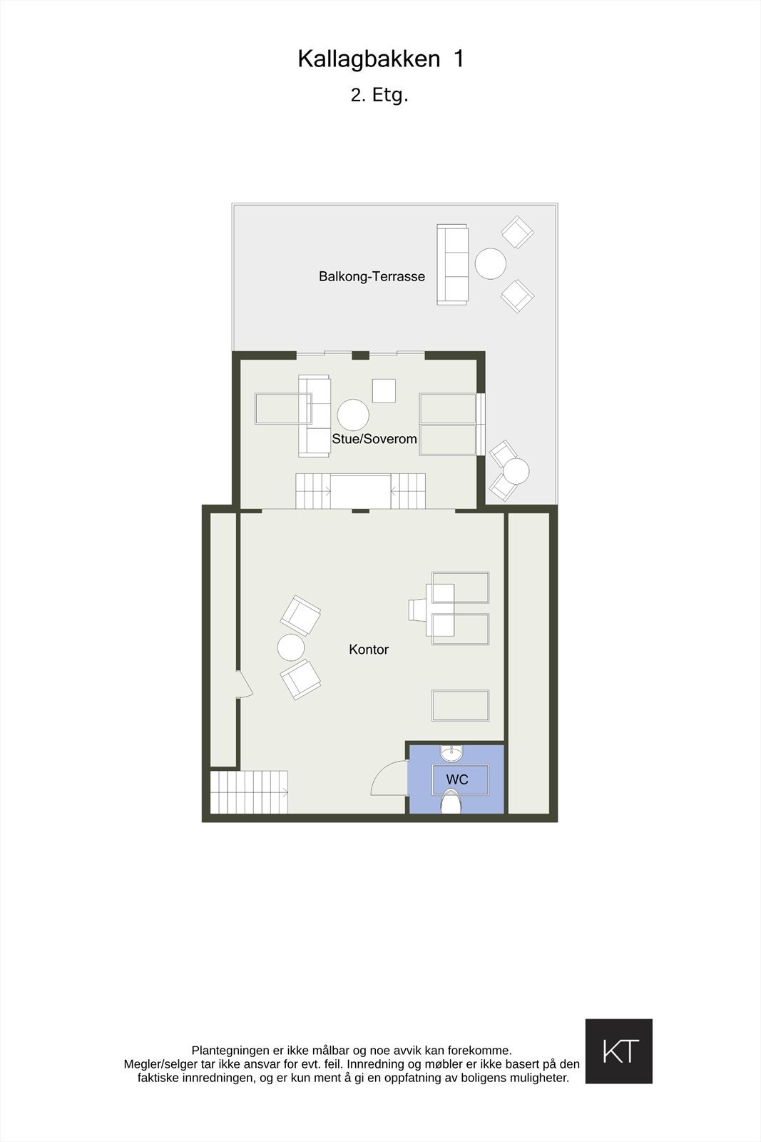 Planløsning loft. Galleribilde