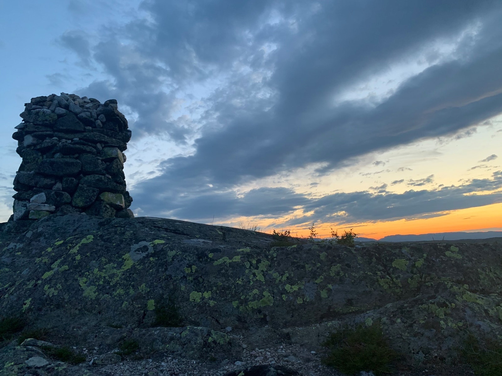 Korslinuten i solnedgang