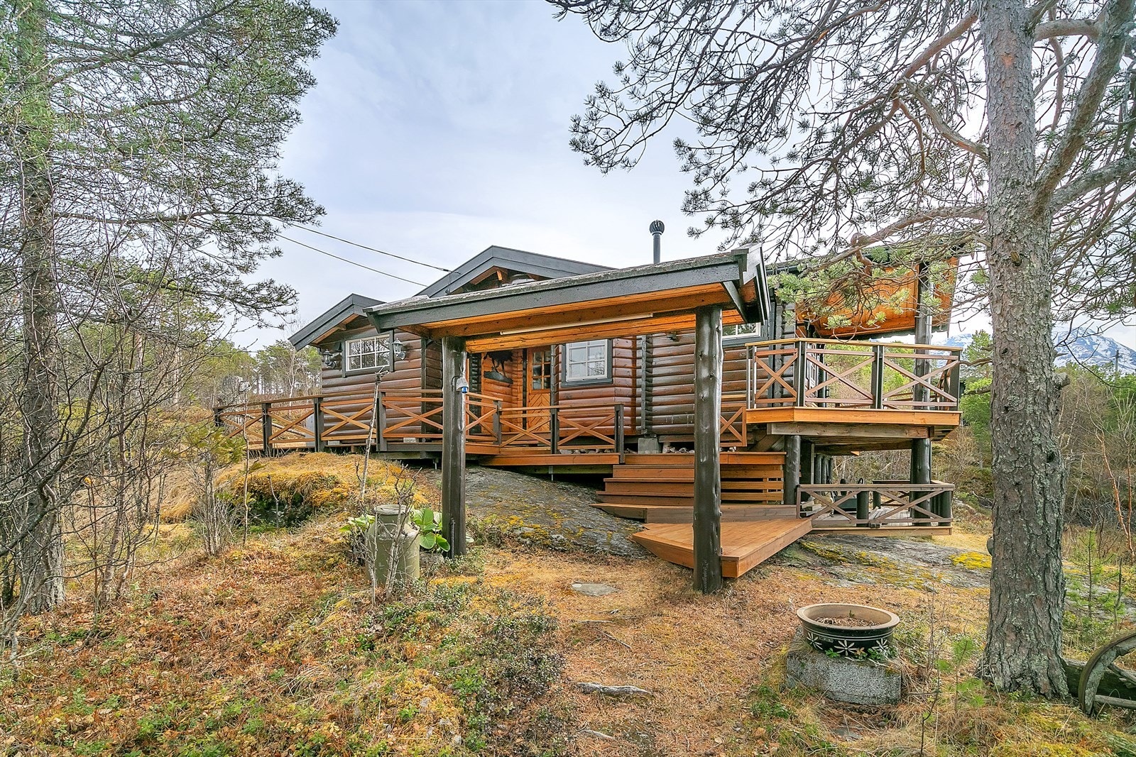 Flott "inngang" til fritidsboligen. Galleribilde