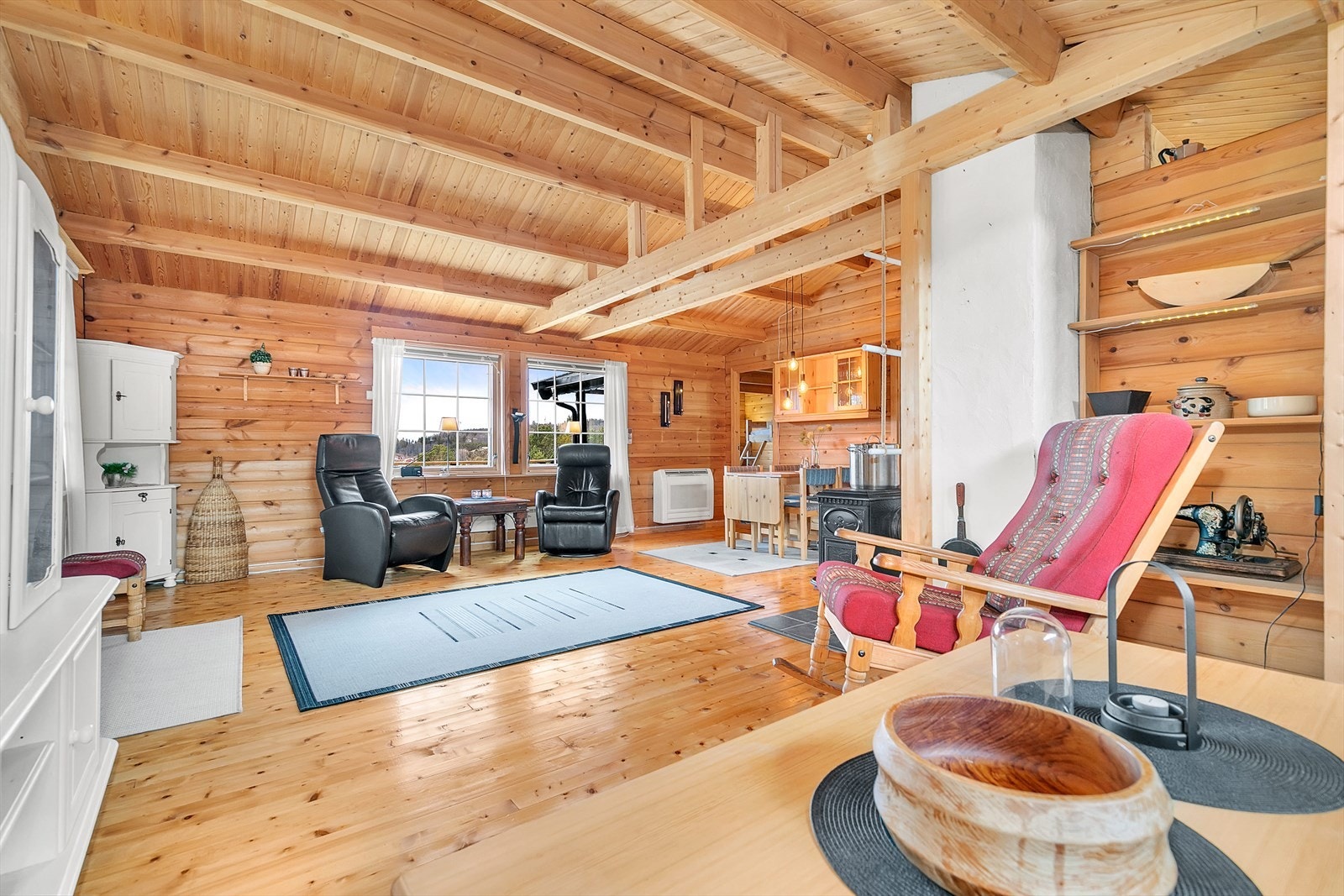 Hytte - Stue. Galleribilde