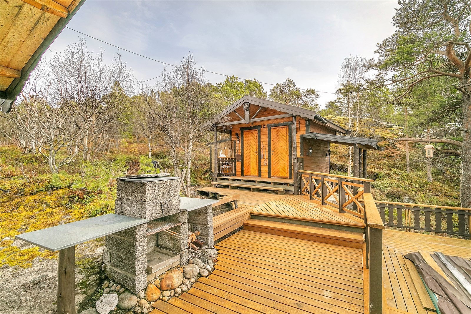 "Utegrill/ovn" og utebod. Galleribilde