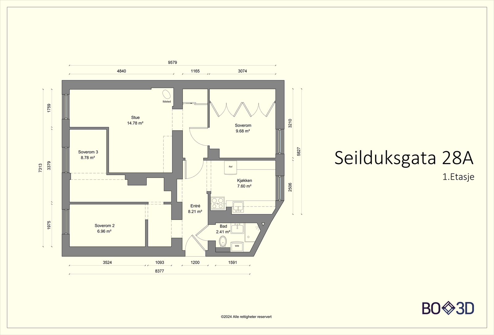 Plantegning. Galleribilde