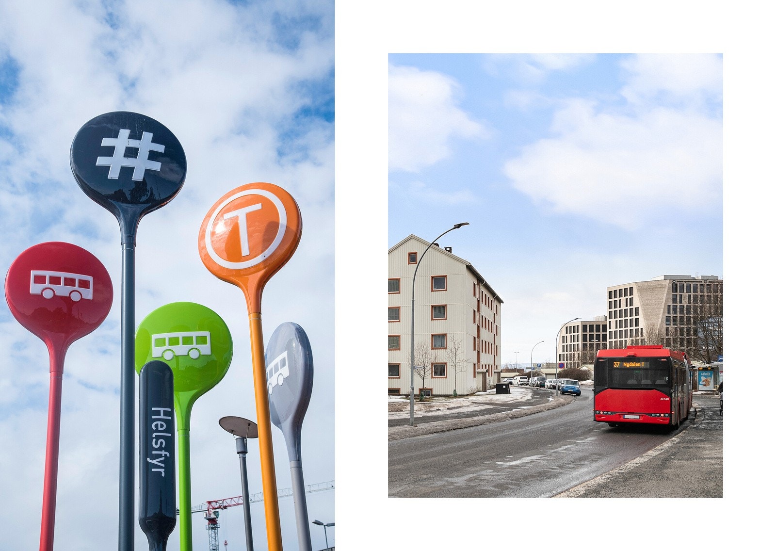 Området har svært godt kollektivtilbud i umiddelbar nærhet med gåavstand til Helsfyr med et stort antall lokale busser, T-bane, samt flybuss og regionalebusser. Galleribilde