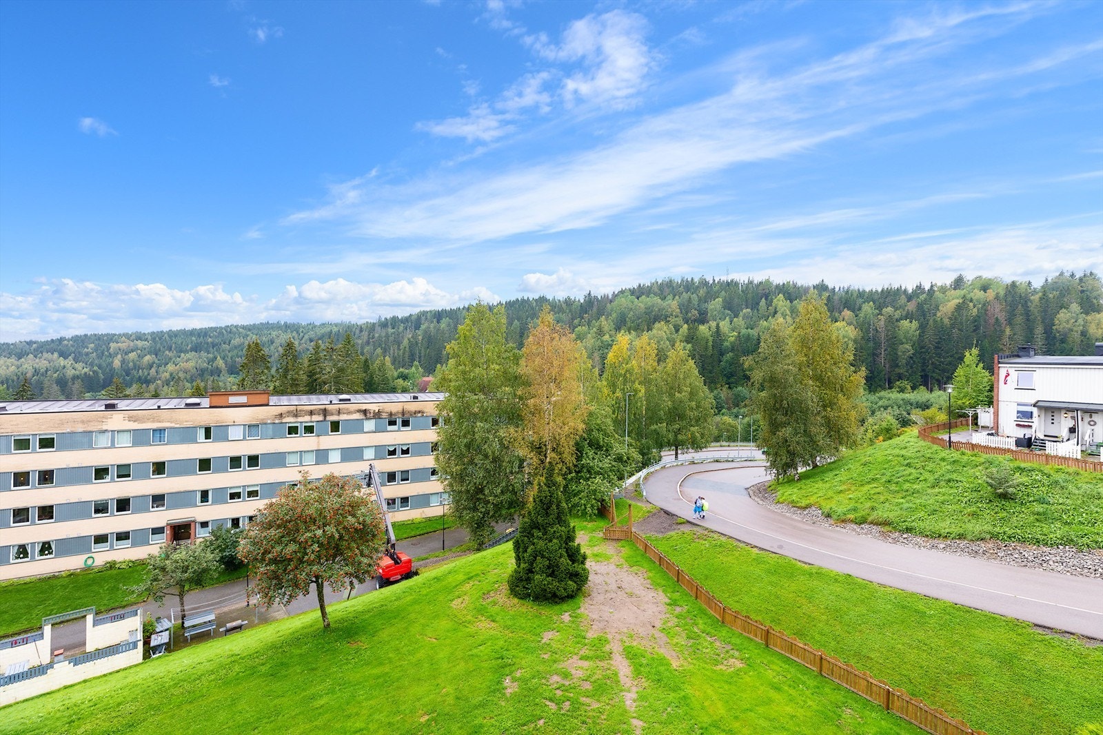 Utsikt fra balkongen Galleribilde
