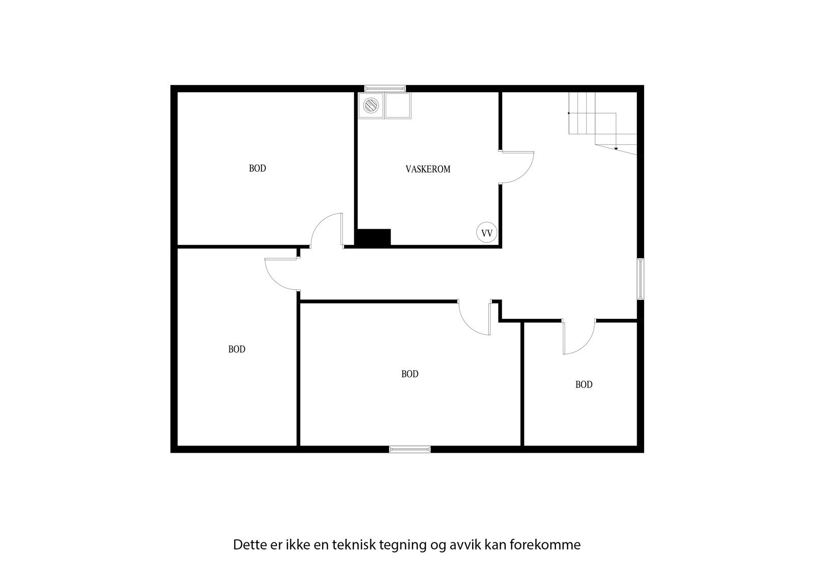 Plantegning kjeller Galleribilde