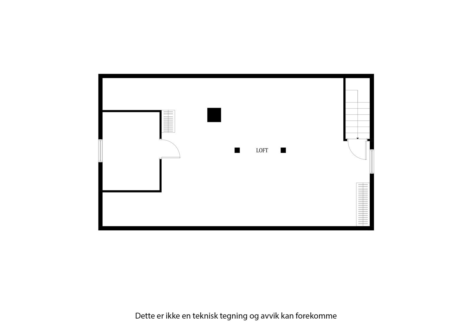 Plantegning loft Galleribilde